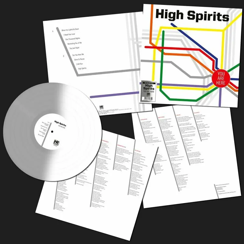HIGH SPIRITS · You Are Here | BI-COLOR LP HIGH SPIRITS · You Are Here | BI-COLOR LP (Heavy Metal Vinyl)