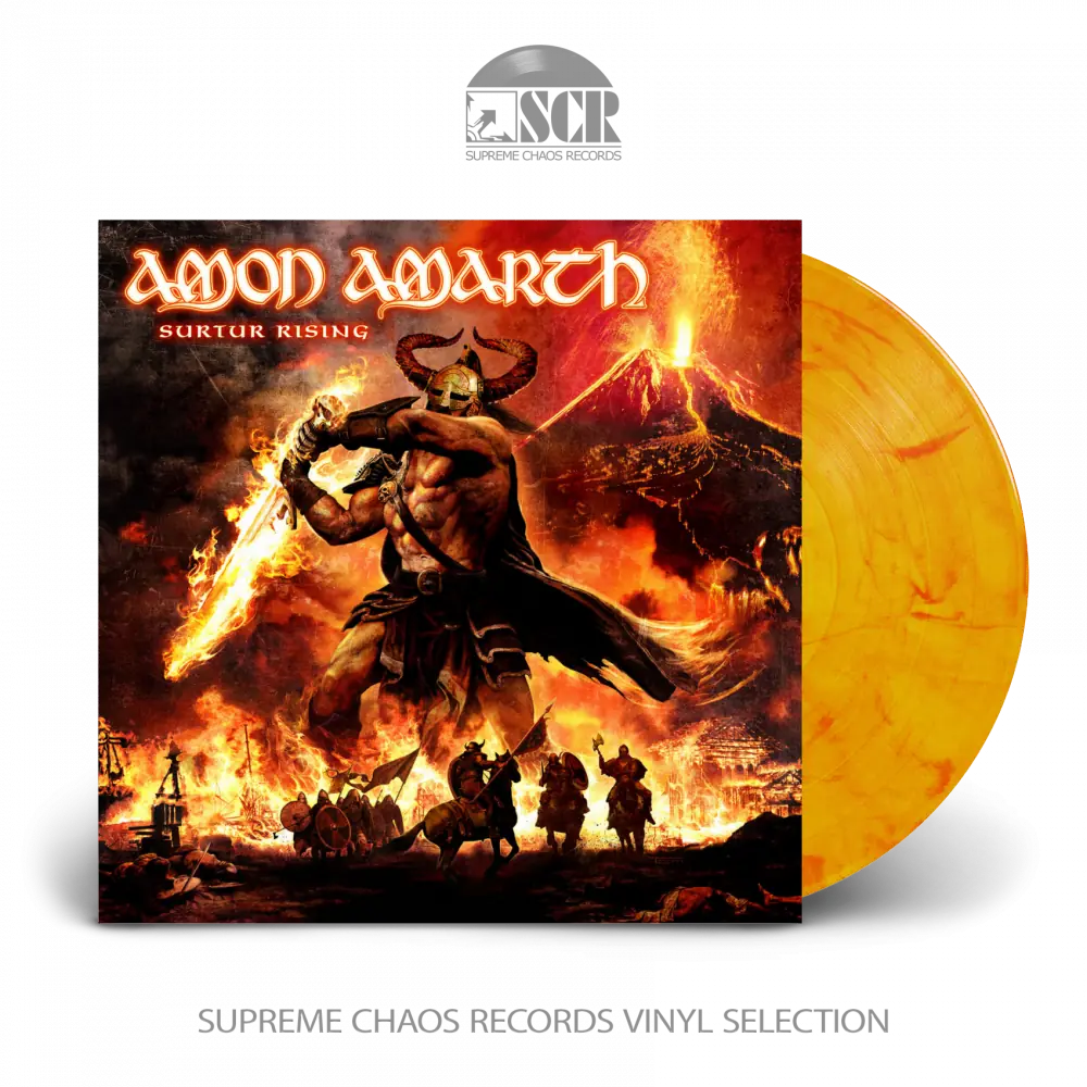 AMON AMARTH - Surtur Rising · SUN YELLOW MARBLED LP AMON AMARTH - Surtur Rising · SUN YELLOW MARBLED LP (Death Metal Vinyl)