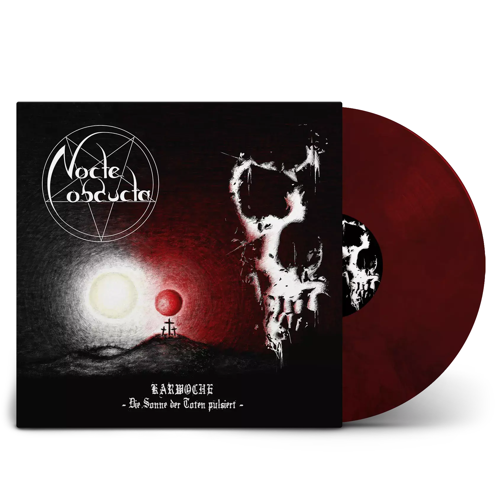 NOCTE OBDUCTA · Karwoche – Die Sonne der Toten pulsiert | TRANSPARENT RED/BLACK LP (Black Metal Vinyl)