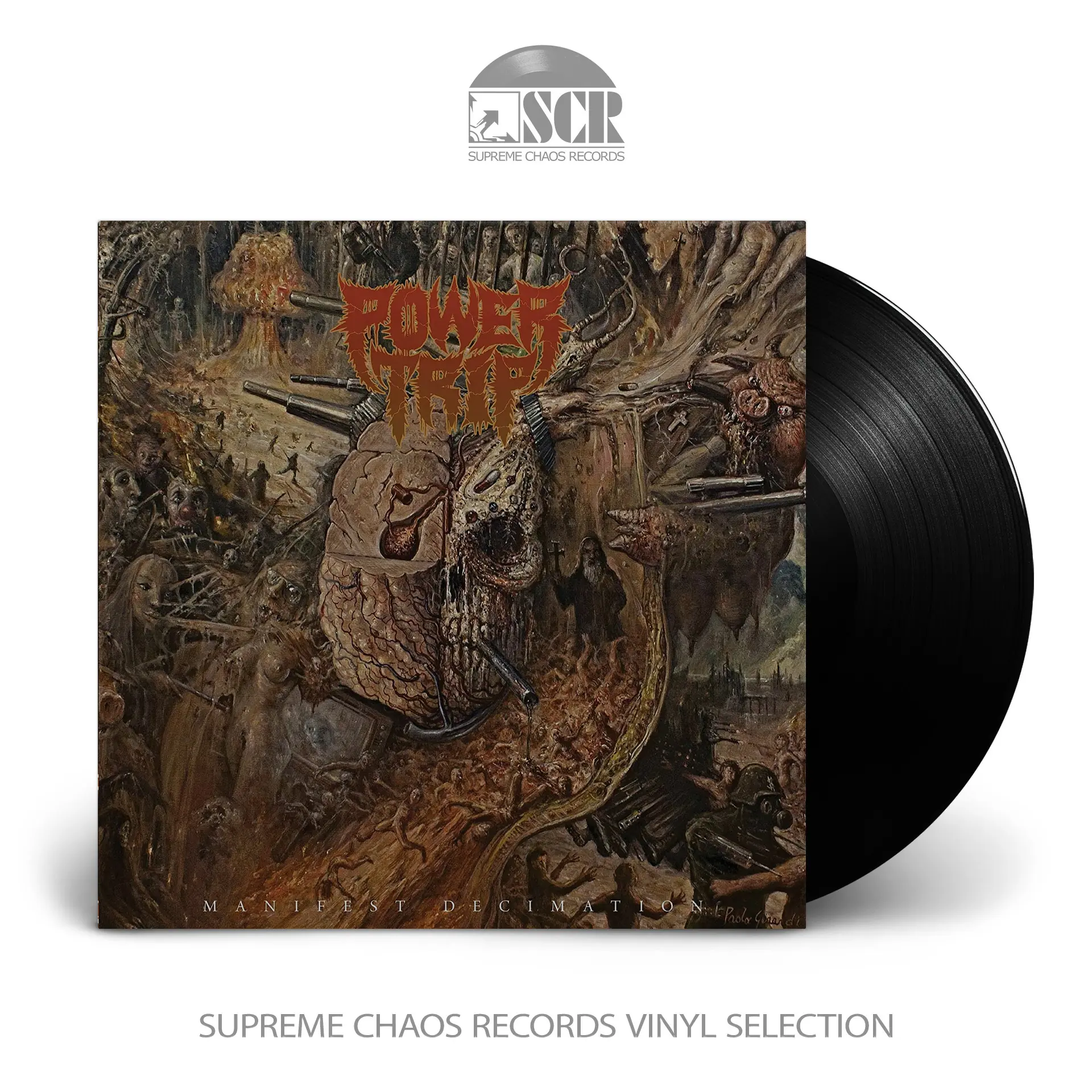 POWER TRIP - Manifest Decimation · BLACK LP (Thrash Metal Vinyl)