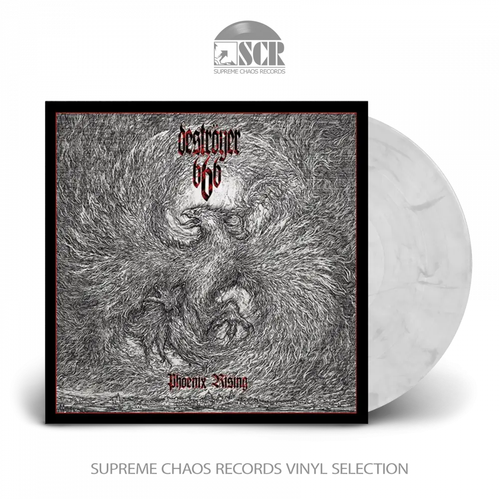 DESTRÖYER 666 · Phoenix Rising | WHITE/BLACK LP (Thrash Metal/Black Metal Vinyl)