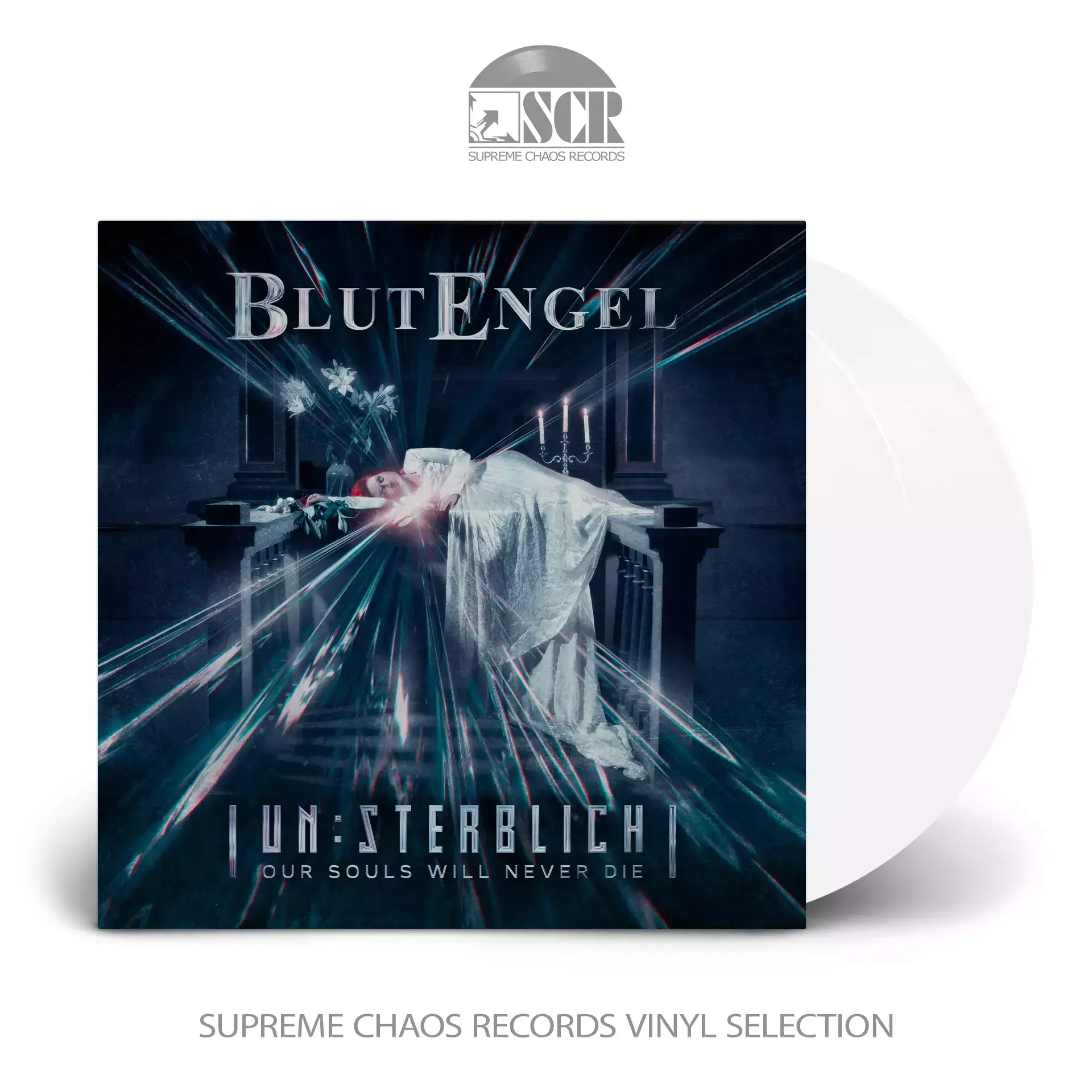 BLUTENGEL - Un:sterblich - Our Souls Will Never Die · WHITE DLP BLUTENGEL - Un:sterblich - Our Souls Will Never Die · WHITE DLP (Synth Pop Vinyl)