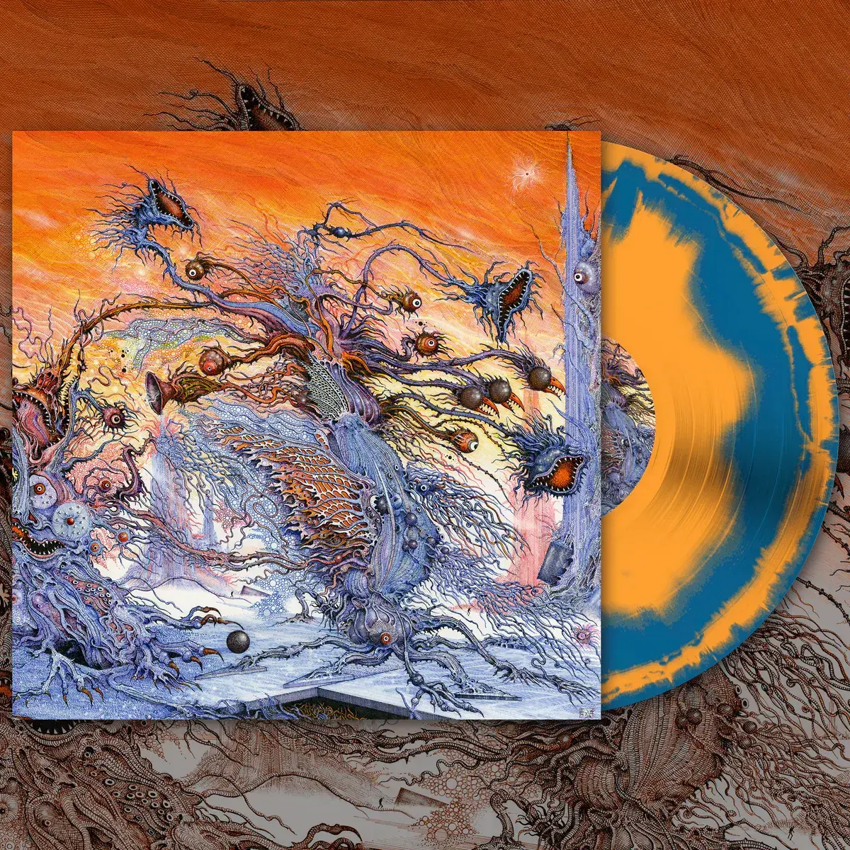 ULTHAR · Cosmovore | ORANGE/AQUA BLUE MERGE LP (Death Metal Vinyl)
