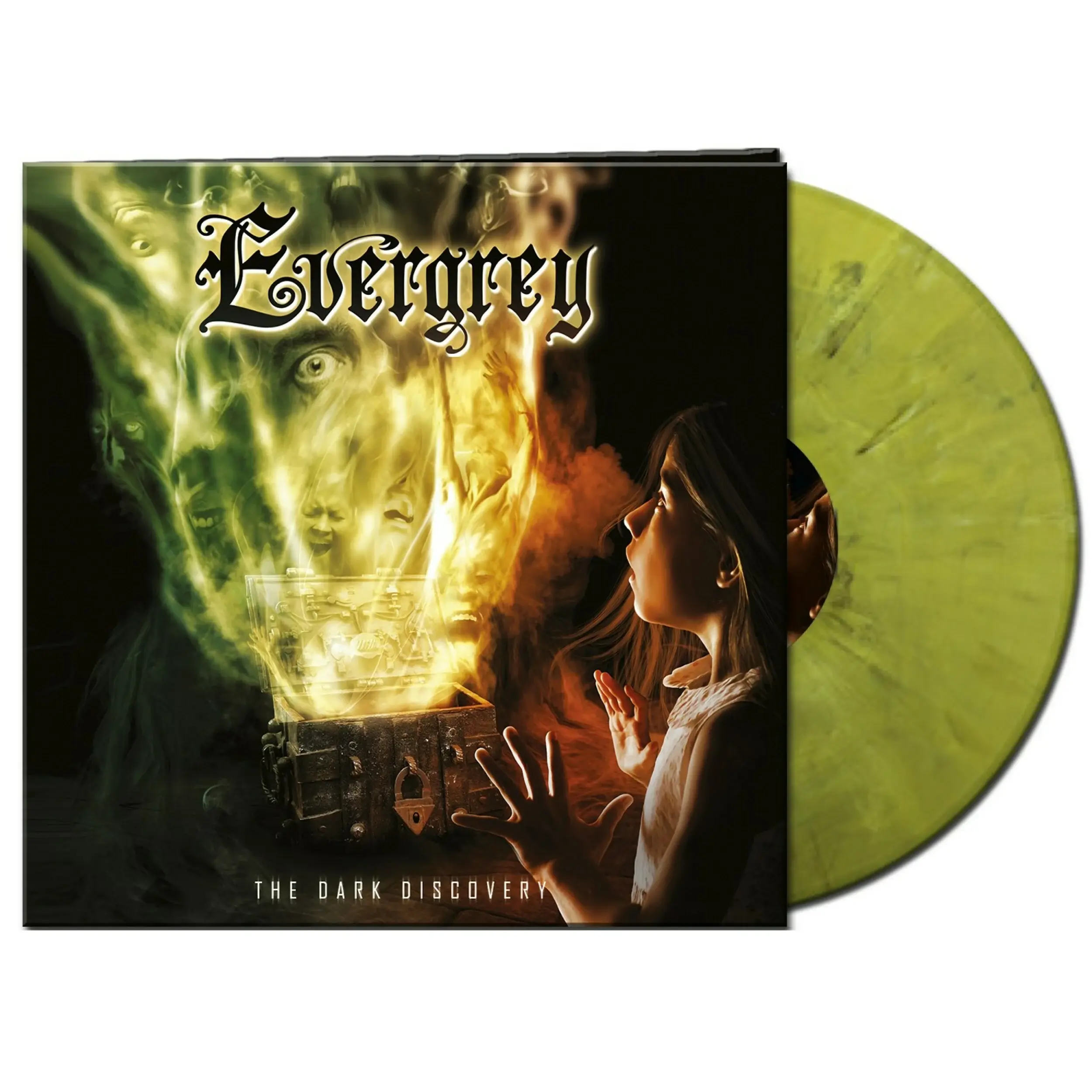 EVERGREY - The Dark Discovery · YELLOW/WHITE/BLACK MARBLED LP EVERGREY - The Dark Discovery · YELLOW/WHITE/BLACK MARBLED LP (Progressive Metal Vinyl)