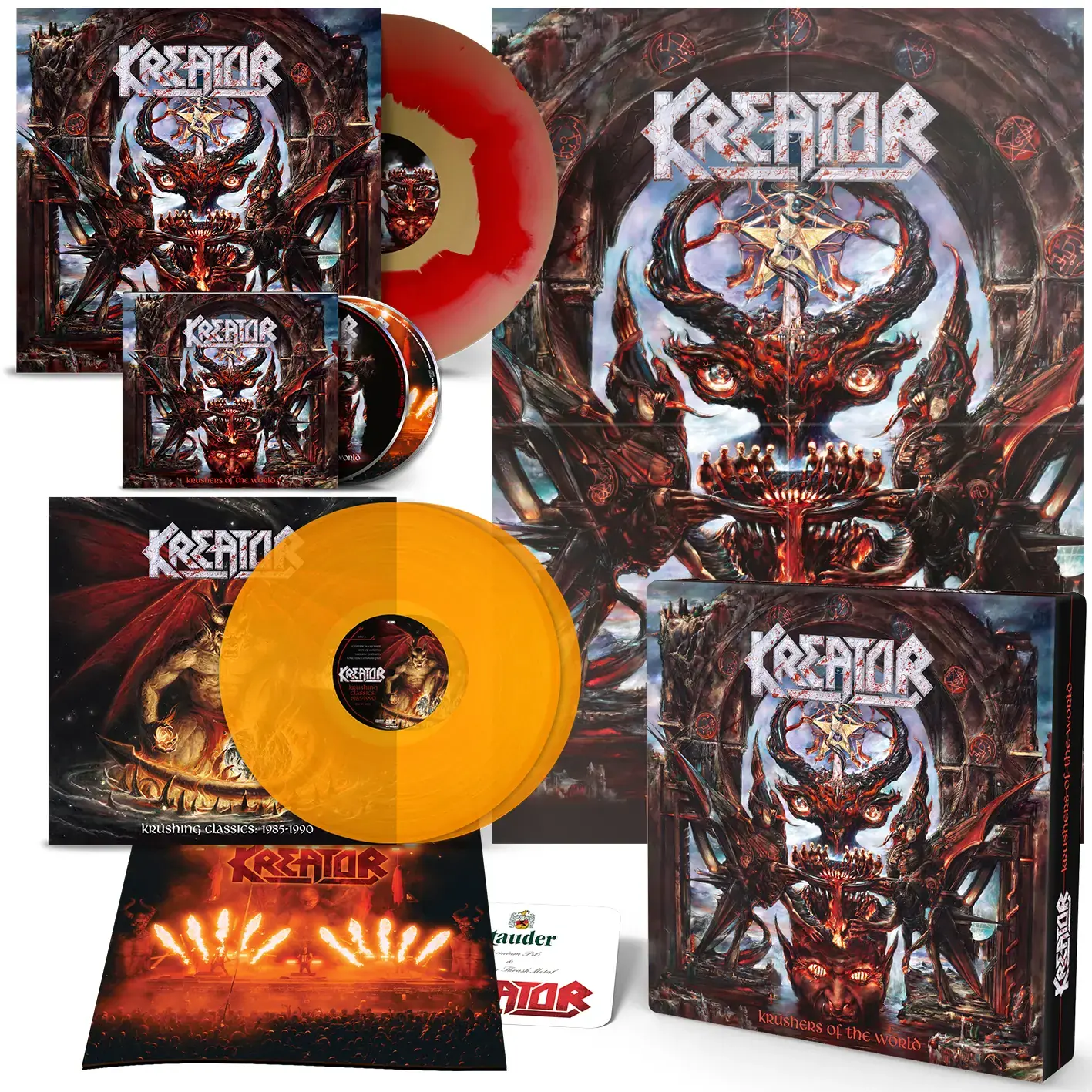 KREATOR - Krushers Of The World · 2LP DELUXE BOX SET (Thrash Metal Vinyl)