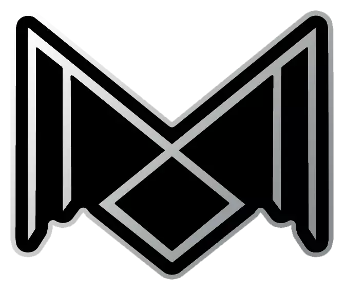 MOTOROWL - M Rune Logo Pin · METALPIN