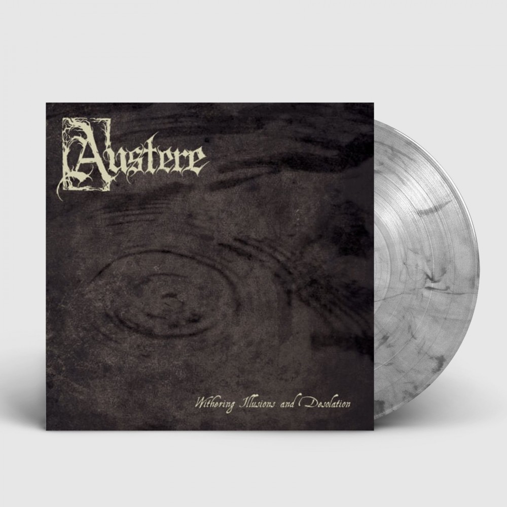 AUSTERE - Withering Illusions And Desolation · SMOKE LP (Black Metal Vinyl)