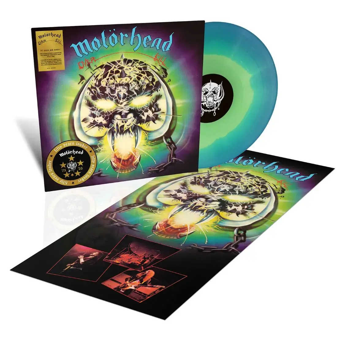 MOTÖRHEAD · Overkill (50 Years) | BLUE/TURQUOISE LP MOTÖRHEAD · Overkill (50 Years) | BLUE/TURQUOISE LP (Metal Vinyl)