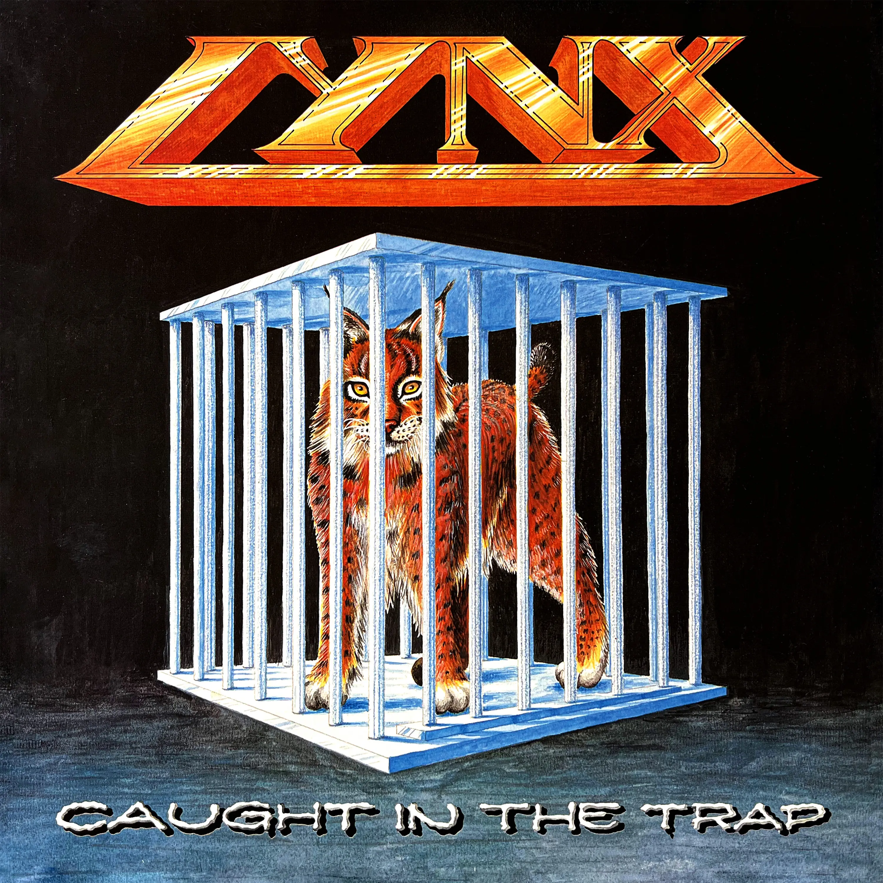 LYNX · Caught in the trap | FROZEN SKY SPLATTER LP (Heavy Metal Vinyl) · Bild 2