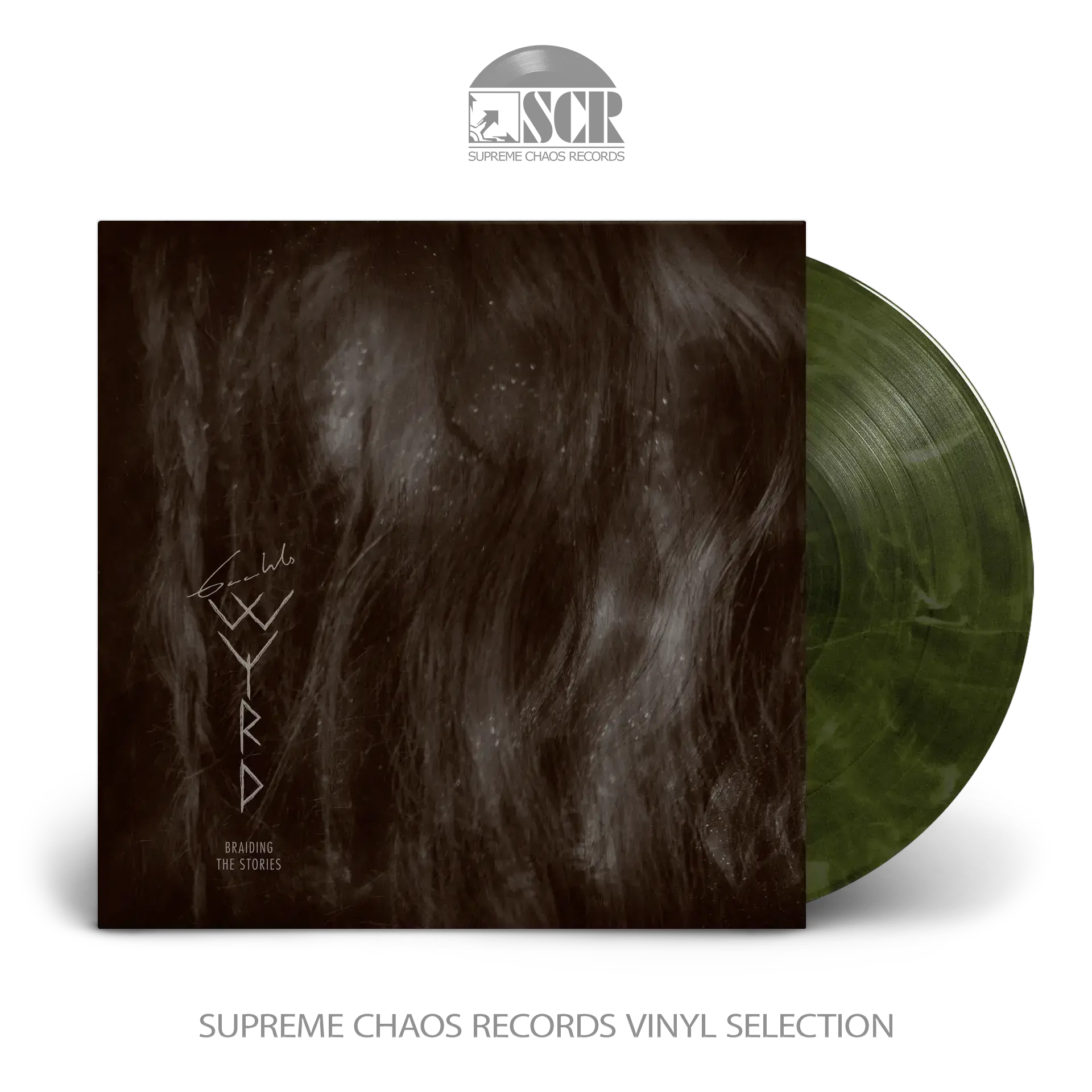 GAAHLS WYRD · Braiding The Stories | SILVER/GREEN LP (Black Metal Vinyl)