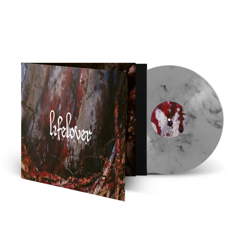 LIFELOVER - Sjukdom · SILVER/BLACK MARBLED LP · Bild 2 LIFELOVER - Sjukdom · SILVER/BLACK MARBLED LP (Depressive Black Metal Vinyl) · Bild 2