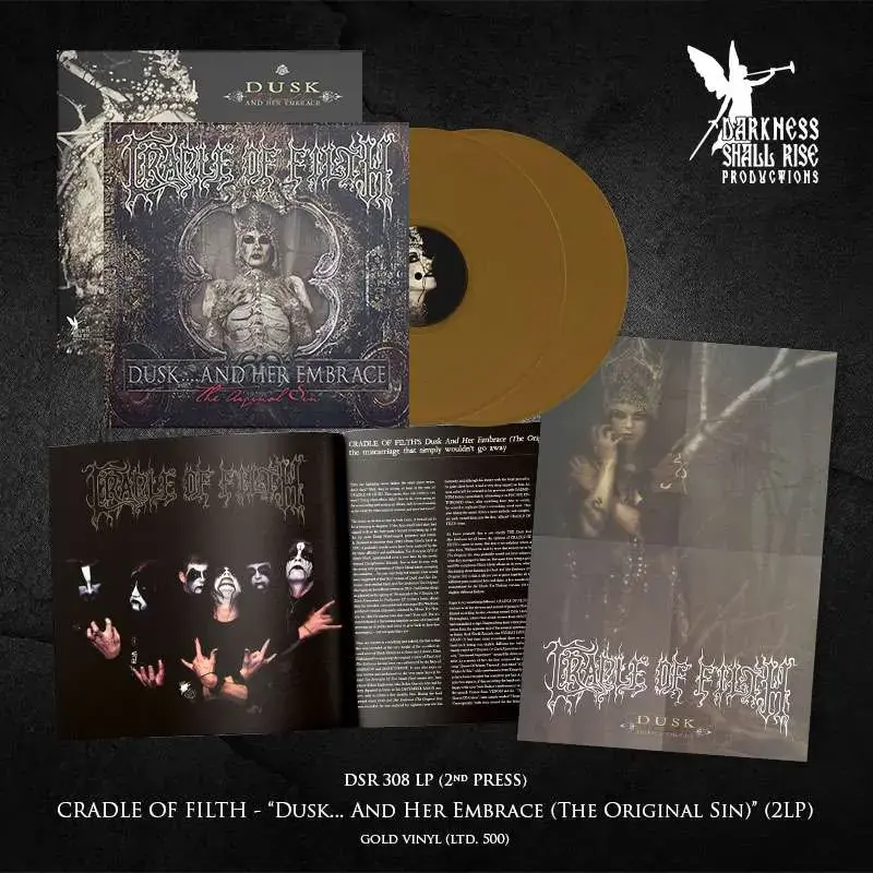 CRADLE OF FILTH - Dusk And Her Embrace (The Original Sin) · GOLD 2LP (Gothic Metal/Black Metal Vinyl) · Bild 2