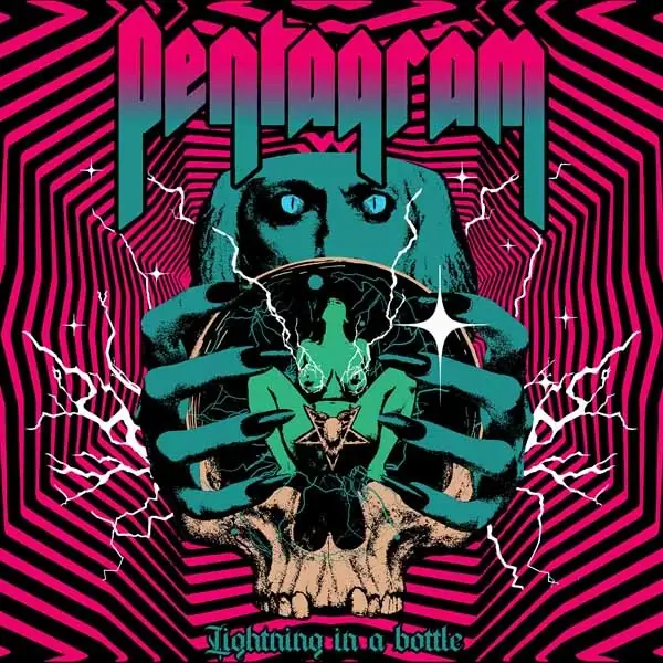 PENTAGRAM · Lightning In A Bottle | STRIPED MAGENTA/WHITE/BLUE LP PENTAGRAM · Lightning In A Bottle | STRIPED MAGENTA/WHITE/BLUE LP (Doom Metal Vinyl)