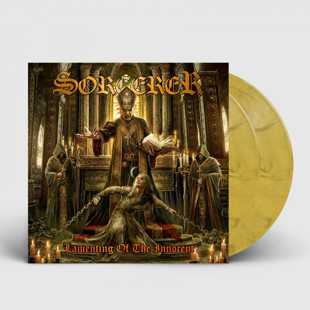 SORCERER - Lamenting Of The Innocent · CLEAR MUSTARD YELLOW DLP SORCERER - Lamenting Of The Innocent · CLEAR MUSTARD YELLOW DLP (Doom Metal/Heavy Metal Vinyl)