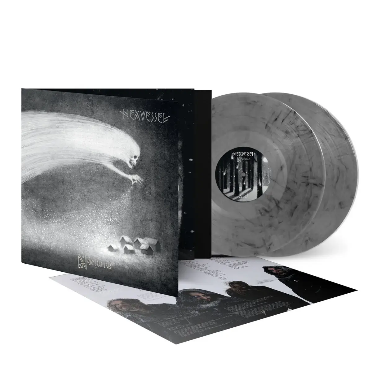 HEXVESSEL · Nocturne | GREY/BLACK MARBLED 2LP · Bild 2 HEXVESSEL · Nocturne | GREY/BLACK MARBLED 2LP (Psychedelic Rock/Folk Metal/Black Metal Vinyl) · Bild 2