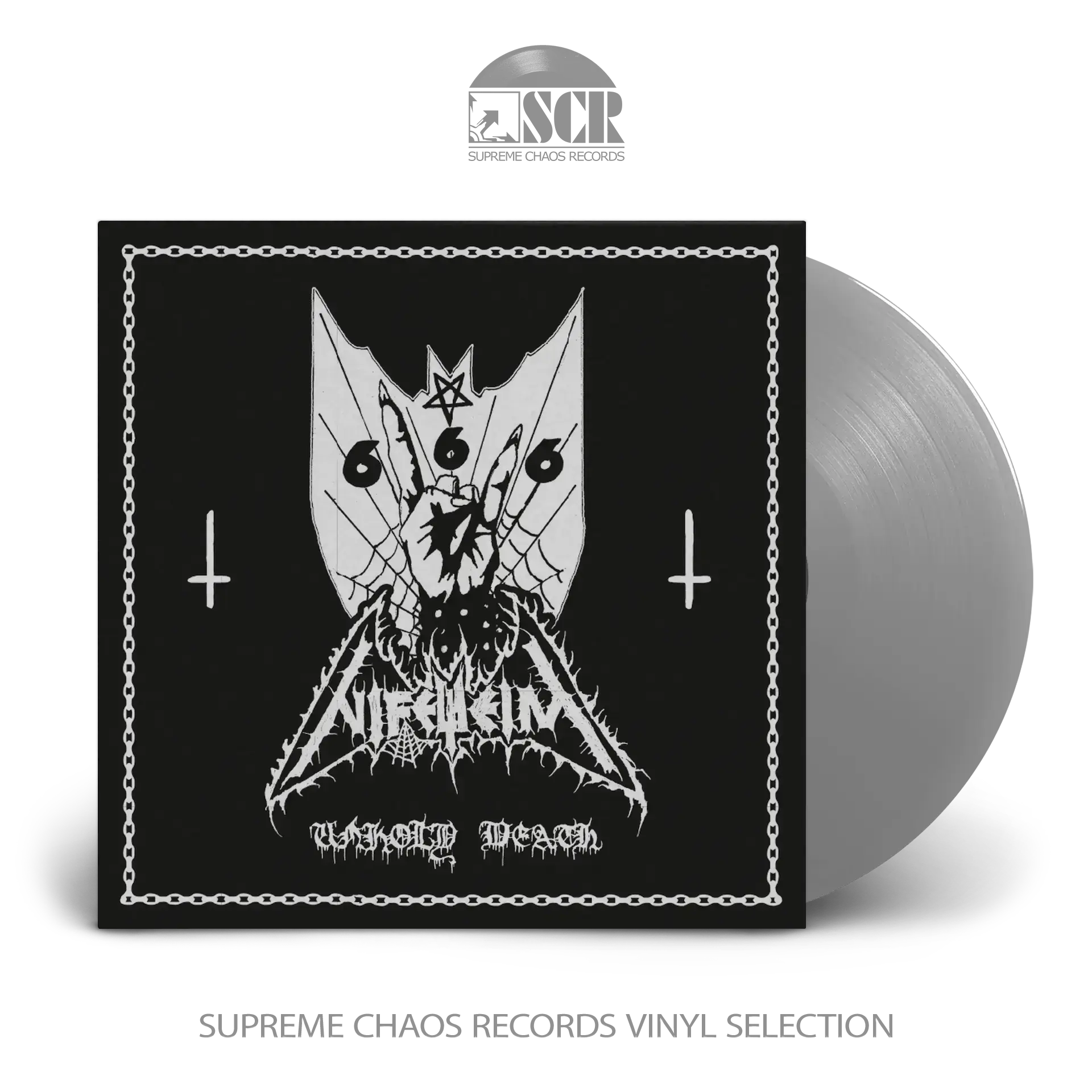 NIFELHEIM · Unholy Death | SILVER LP NIFELHEIM · Unholy Death | SILVER LP (Black Metal Vinyl)