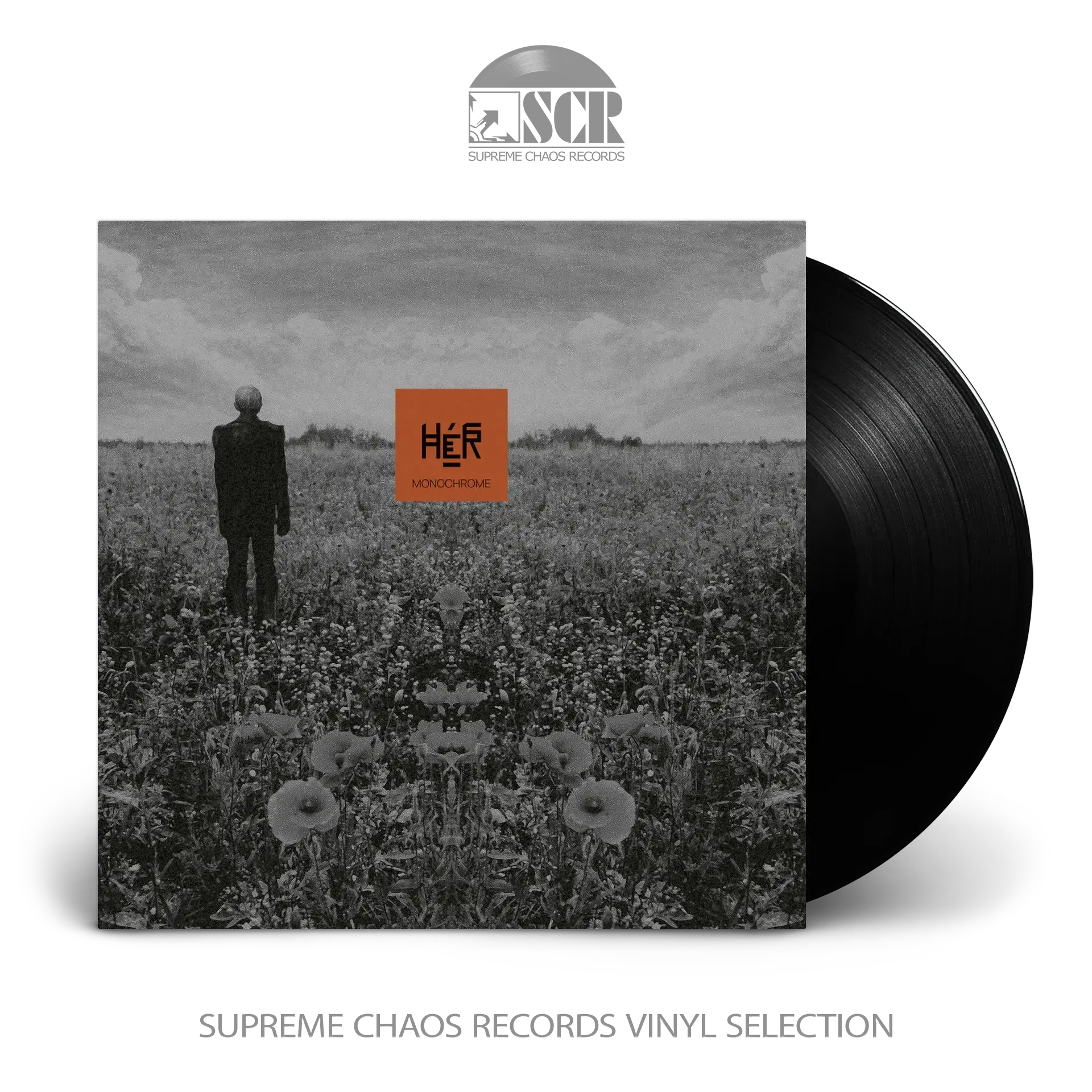 HÉR - MONOCHROME · BLACK LP (Pagan Metal/Folk Vinyl)