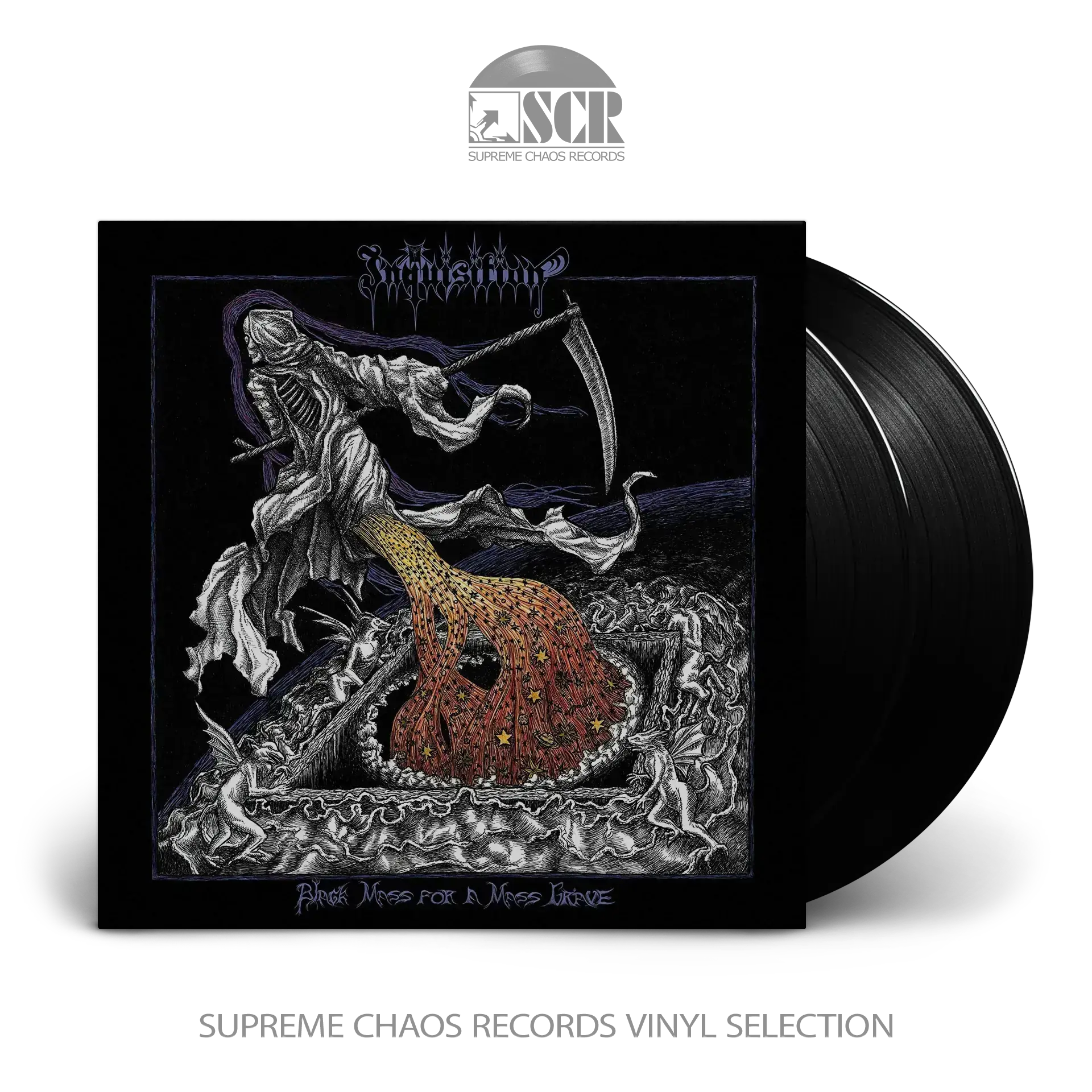 INQUISITION · Black Mass For A Mass Grave | BLACK 2LP INQUISITION · Black Mass For A Mass Grave | BLACK 2LP (Black Metal Vinyl)
