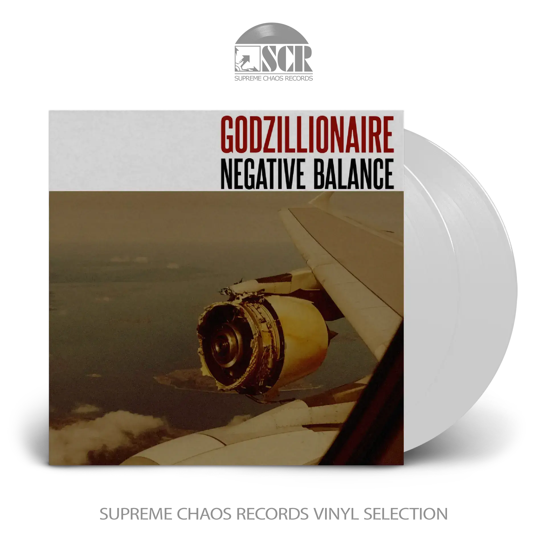 GODZILLIONAIRE - Negative Balance · WHITE 2LP (Stoner Rock Vinyl)