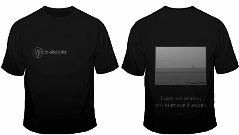 NOCTE OBDUCTA - Sequenzen einer Wanderung TS · T-SHIRT XL (Black Metal Clothes)