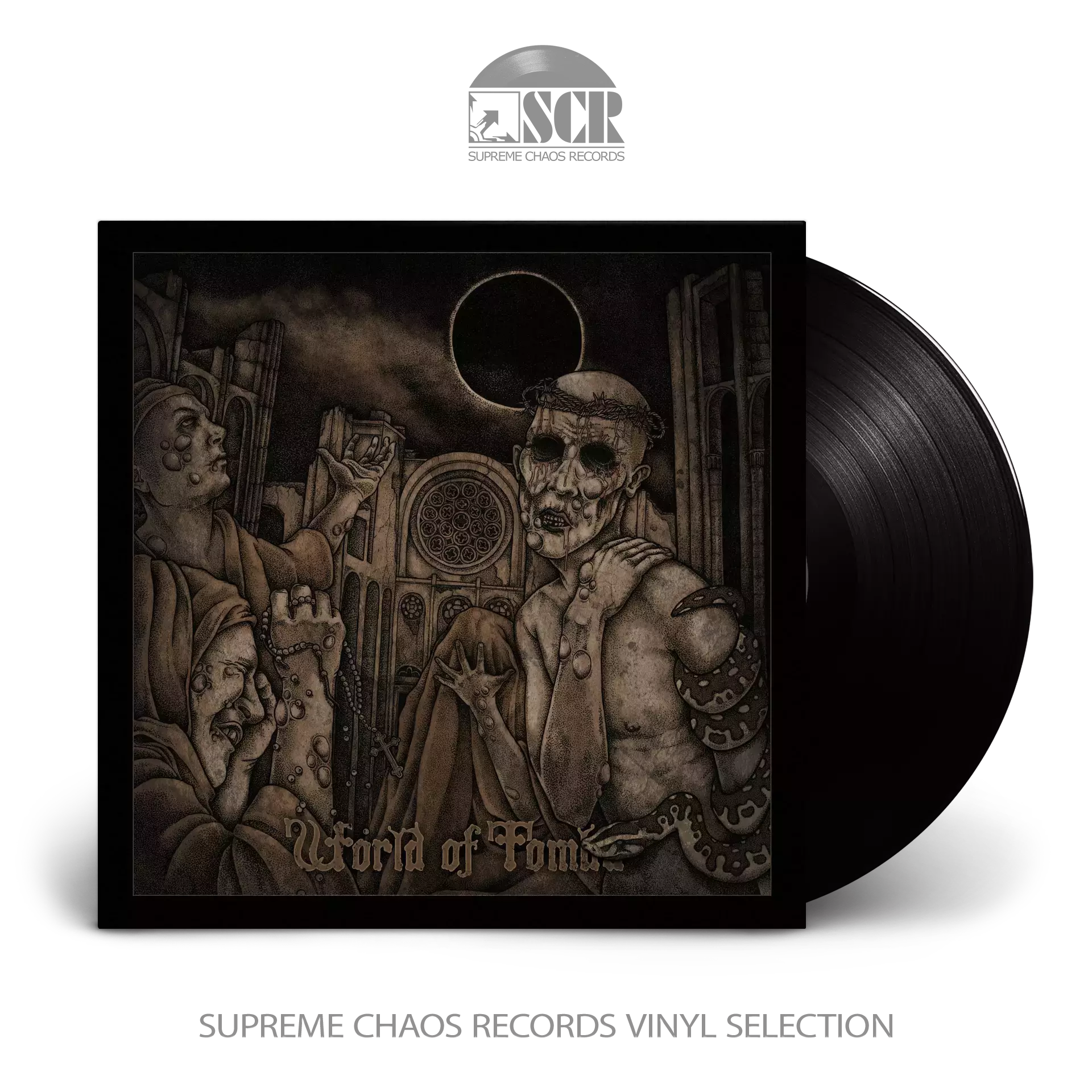 HORNED ALMIGHTY - World Of Tombs · BLACK LP (Black Metal Vinyl)