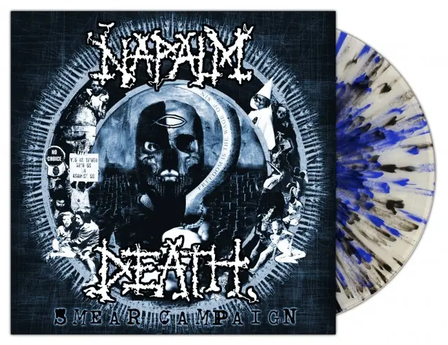 NAPALM DEATH · Smear Campaign | CLEAR SPLATTER LP NAPALM DEATH · Smear Campaign | CLEAR SPLATTER LP (Grindcore Vinyl)