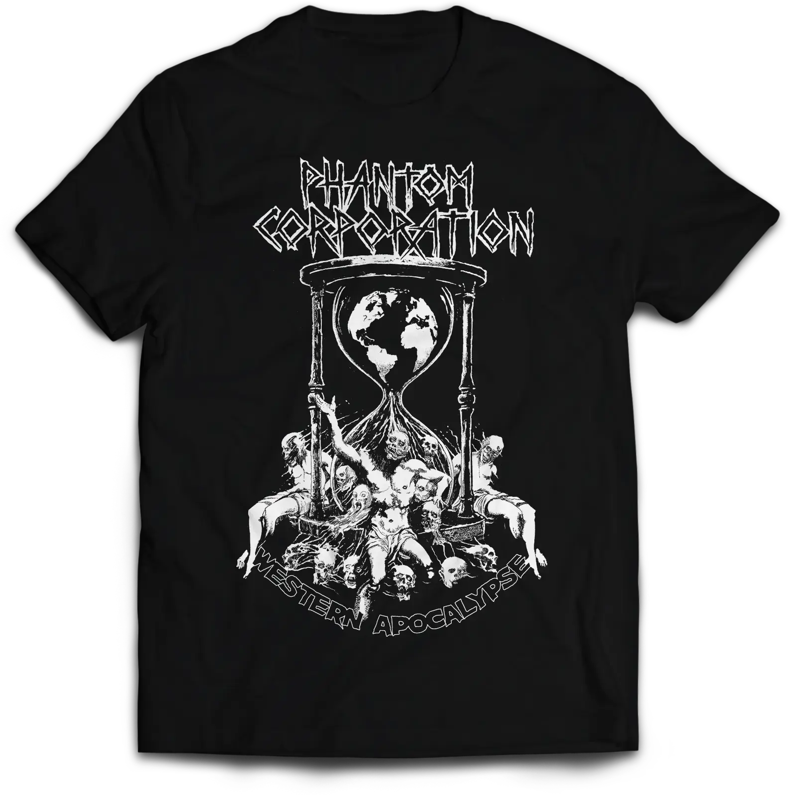 PHANTOM CORPORATION - Time And Tide Cover · T-SHIRT (Thrash Metal/D-Beat/Death Metal Clothes) · Bild 3