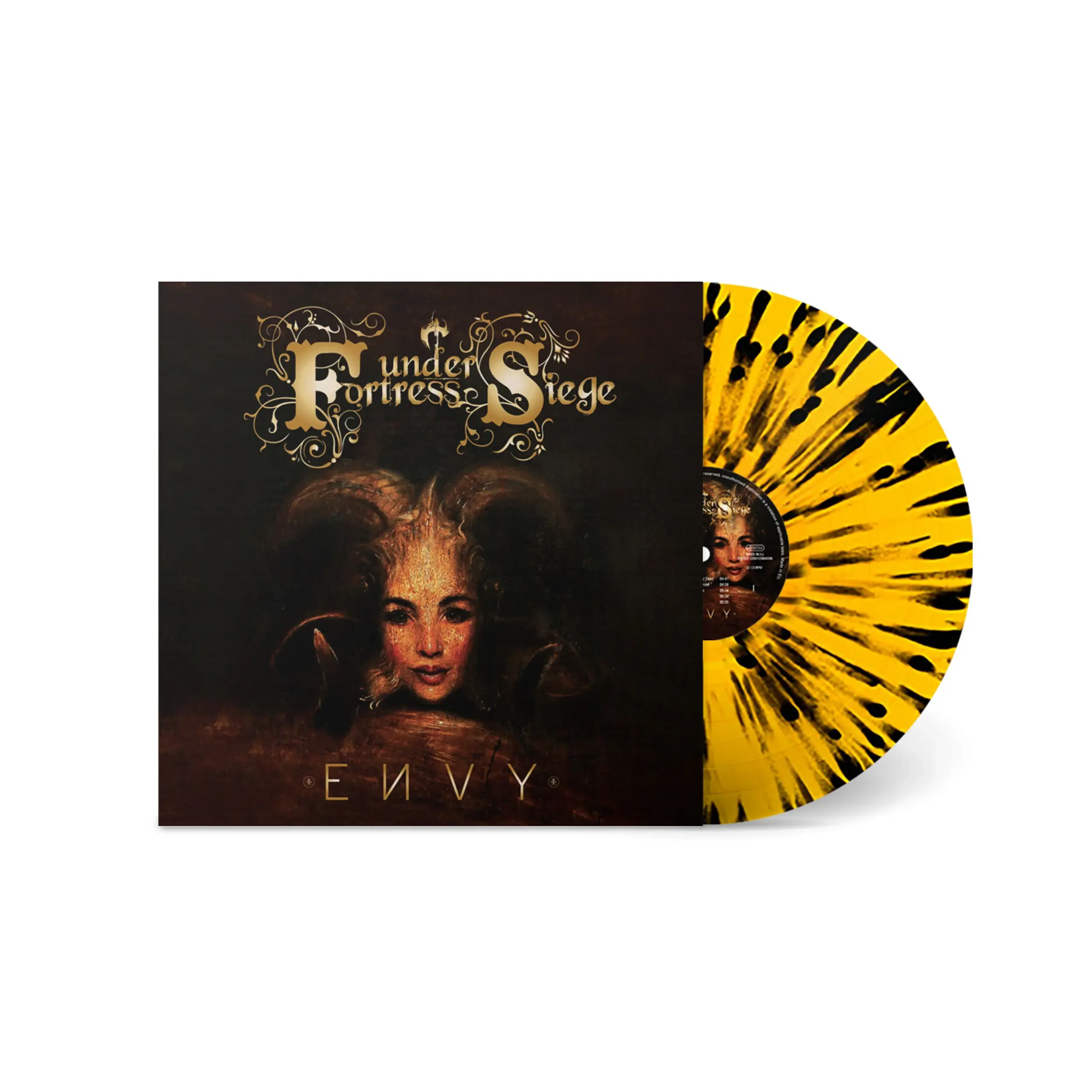 FORTRESS UNDER SIEGE · Envy | BLACK/YELLOW SPLATTER VINYL (Power Metal Vinyl)
