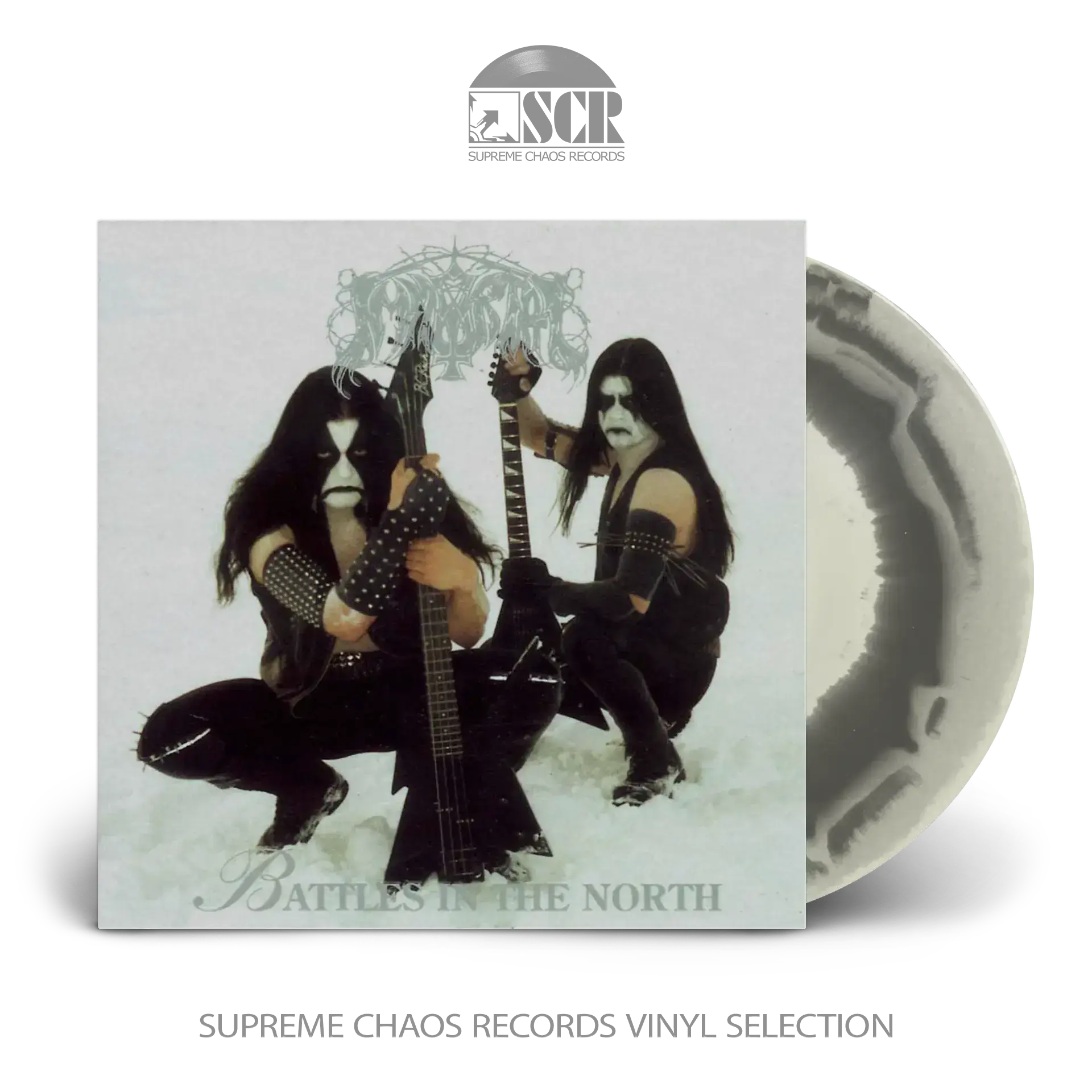 IMMORTAL - Battles In The North · BLACK/WHITE MERGE LP IMMORTAL - Battles In The North · BLACK/WHITE MERGE LP (Black Metal Vinyl)