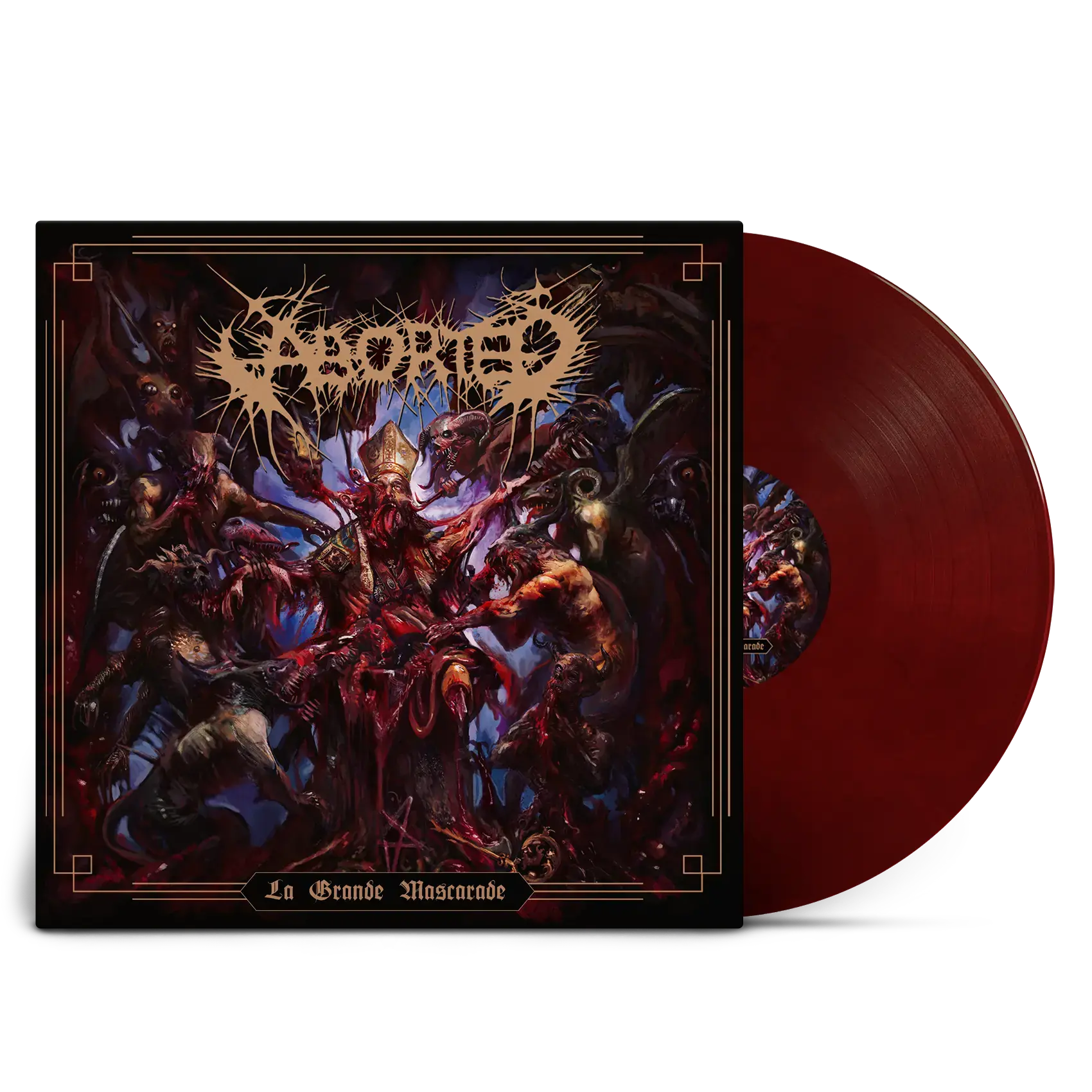ABORTED - La Grande Mascarade · TRANSPARENT RED/BLACK LP ABORTED - La Grande Mascarade · TRANSPARENT RED/BLACK LP (Death Metal/Grindcore Vinyl)