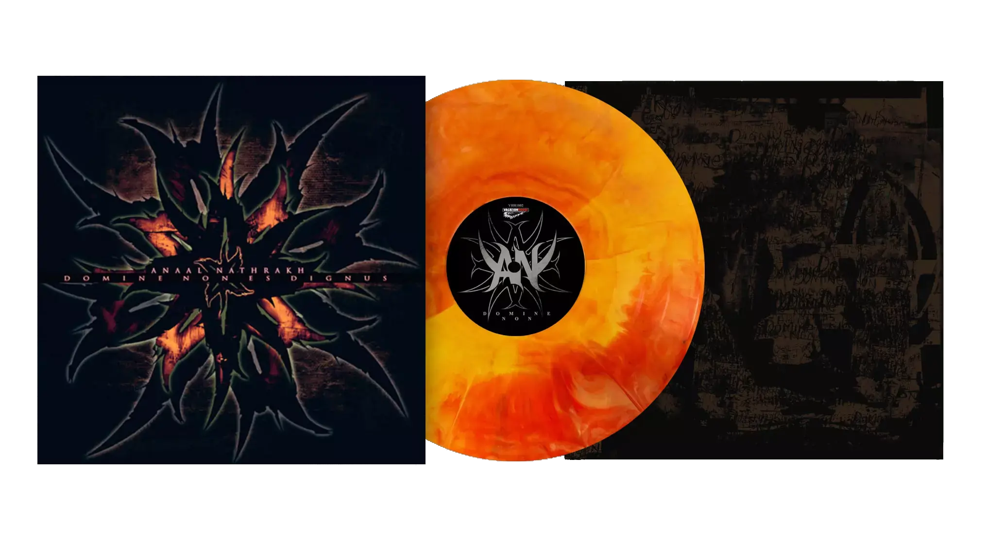 ANAAL NATHRAKH - Domine Non Es Dignus · ORANGE MARBLED LP (Death Metal Vinyl)