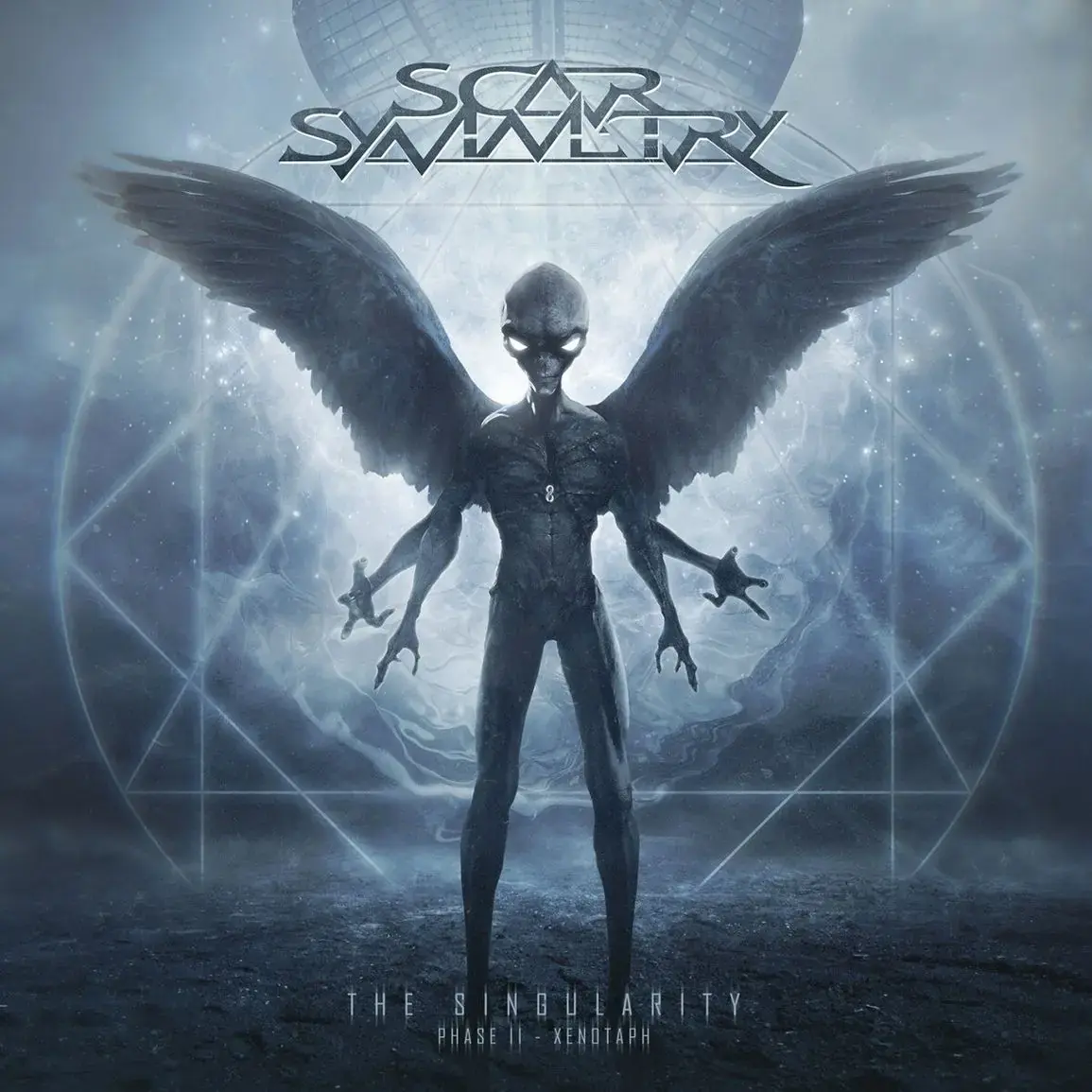 SCAR SYMMETRY · The Singularity Phase II - Xenotaph | WHITE/BLACK MARBLED 2LP (Melodic Death Metal Vinyl) · Bild 1