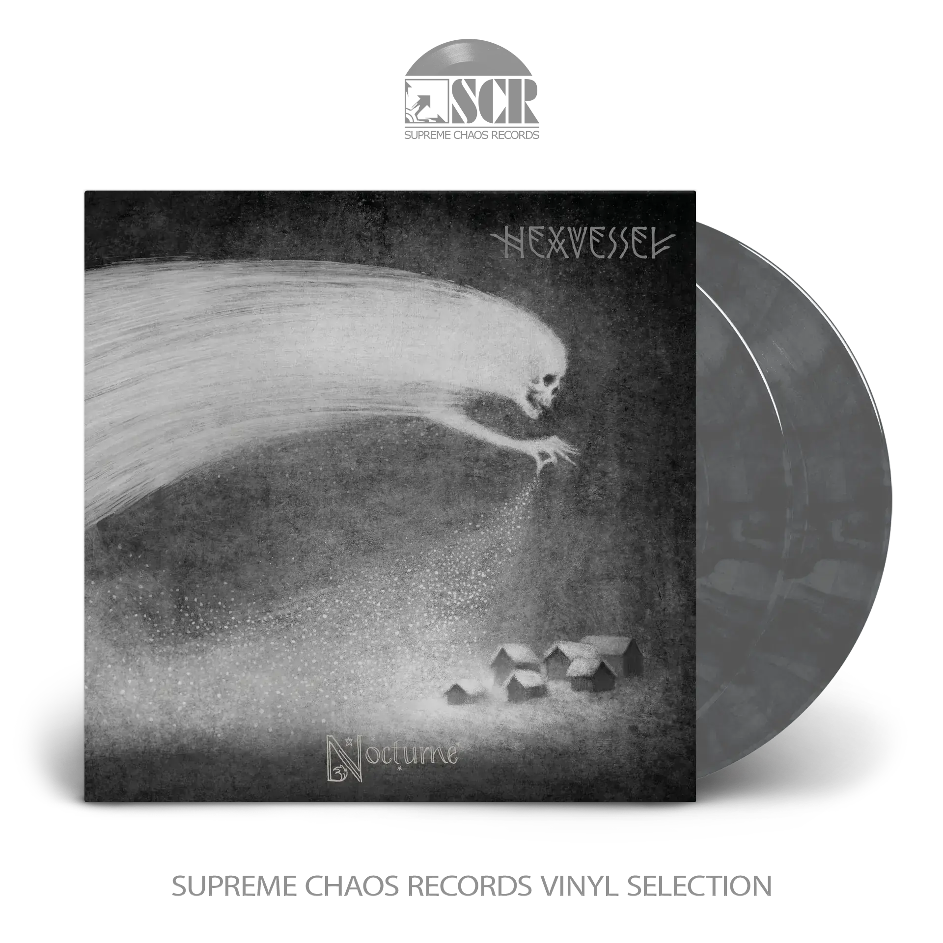 HEXVESSEL · Nocturne | GREY/BLACK MARBLED 2LP HEXVESSEL · Nocturne | GREY/BLACK MARBLED 2LP (Psychedelic Rock/Folk Metal/Black Metal Vinyl)