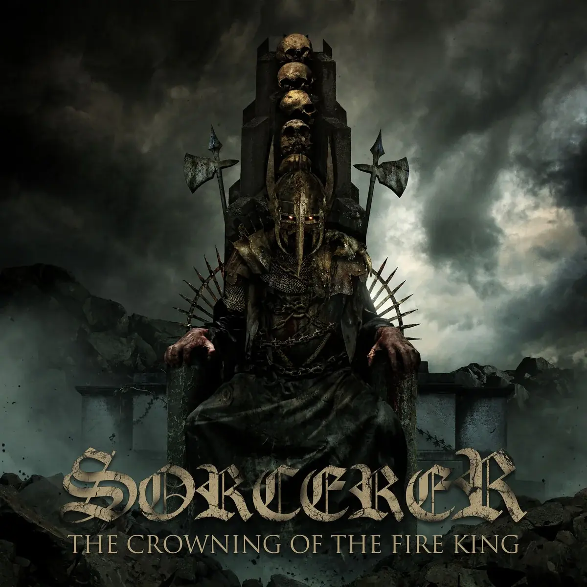 SORCERER · The Crowning Of The Fire King (B-Stock) | BLACK 2LP (Heavy Metal/Doom Metal Vinyl) · Bild 1