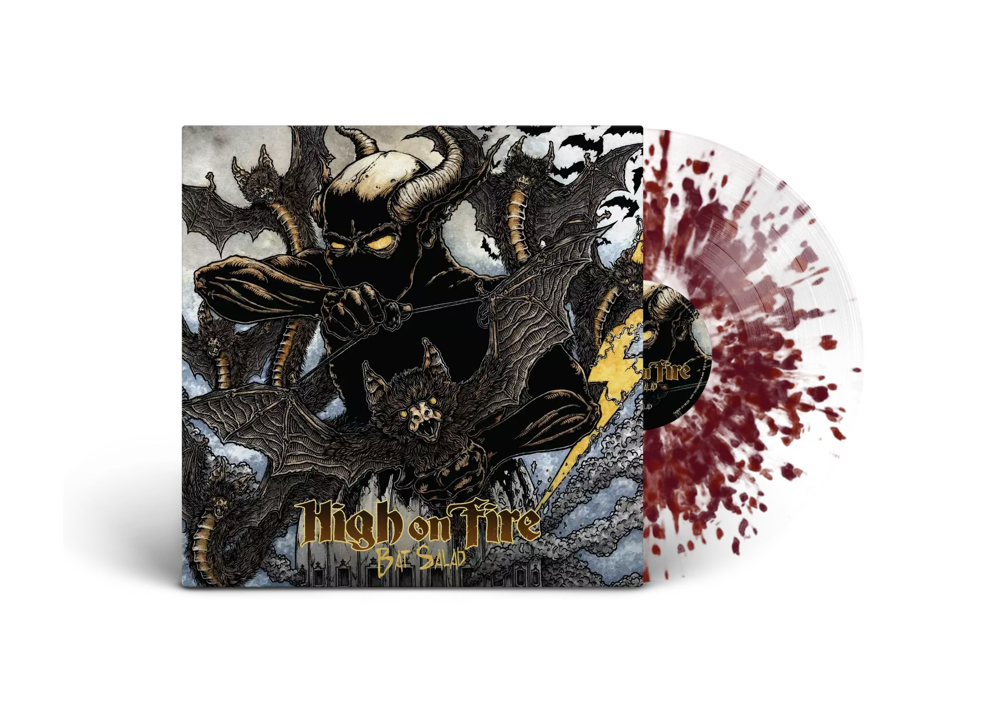 HIGH ON FIRE - Bat Salad · CLEAR/GRAPE/RUBY SPLATTER LP HIGH ON FIRE - Bat Salad · CLEAR/GRAPE/RUBY SPLATTER LP (Doom Metal Vinyl)