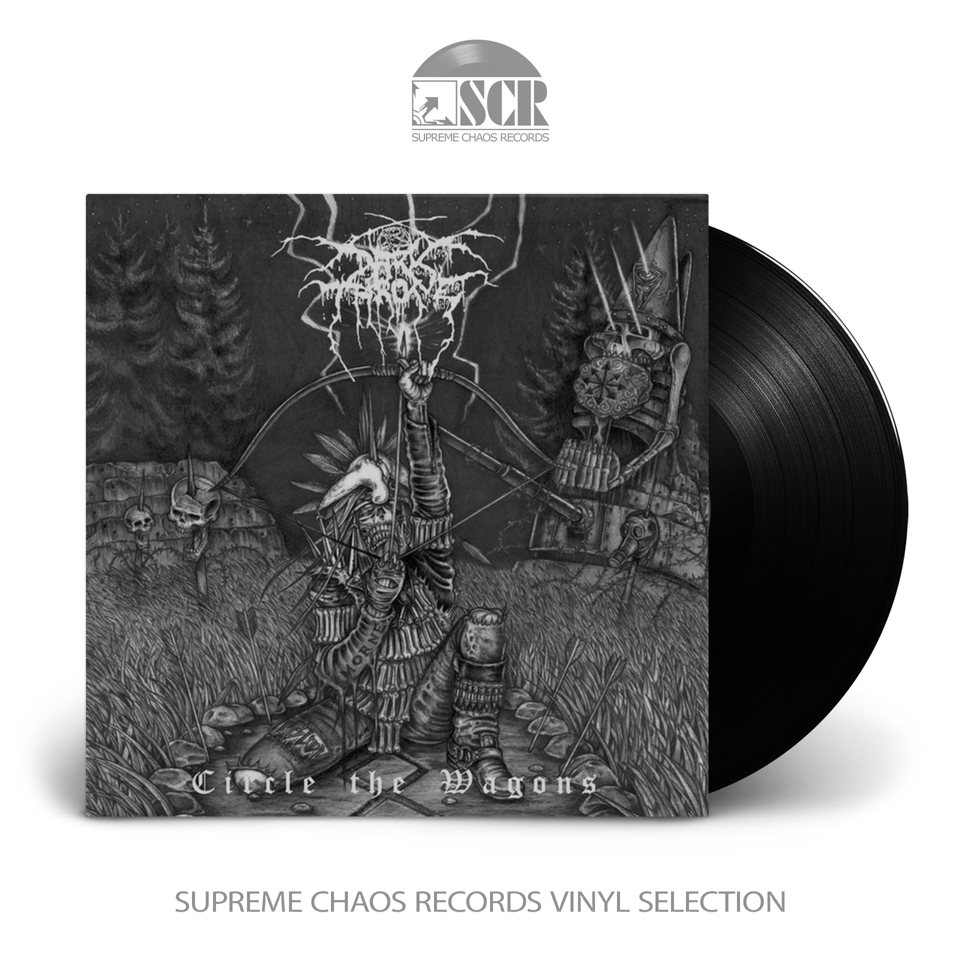 DARKTHRONE - Circle The Wagons · BLACK LP DARKTHRONE - Circle The Wagons · BLACK LP (Black Metal Vinyl)