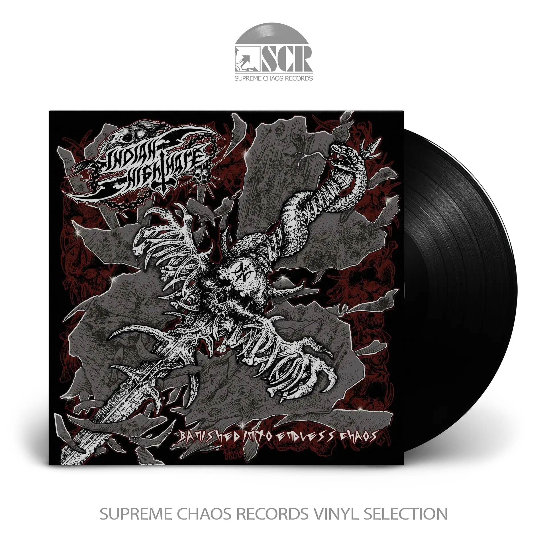 INDIAN NIGHTMARE - Banished into Endless Chaos · BLACK LP