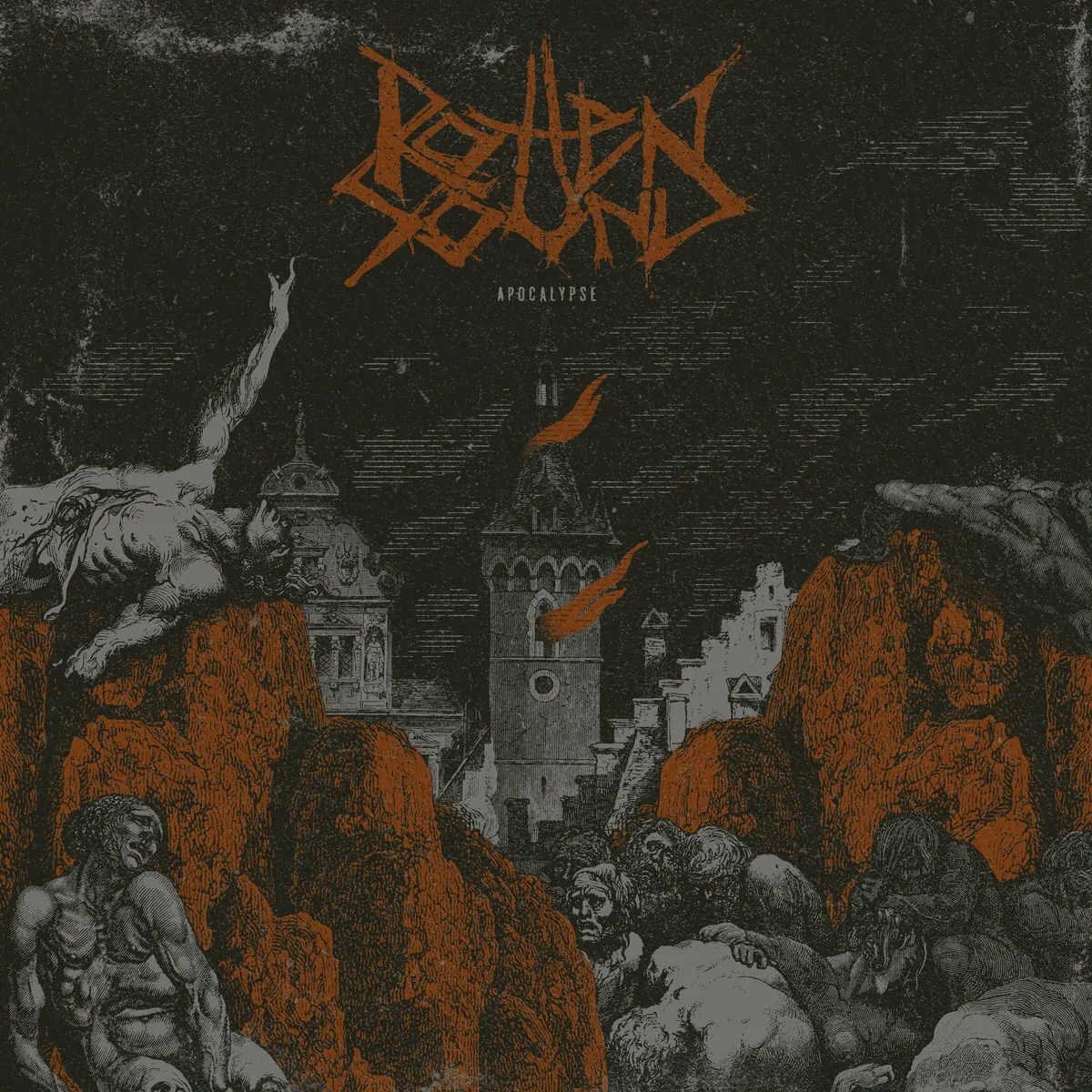ROTTEN SOUND - Apocalypse · RED/BLACK MARBLED LP · Bild 1 ROTTEN SOUND - Apocalypse · RED/BLACK MARBLED LP (Grindcore/Death Metal Vinyl) · Bild 1