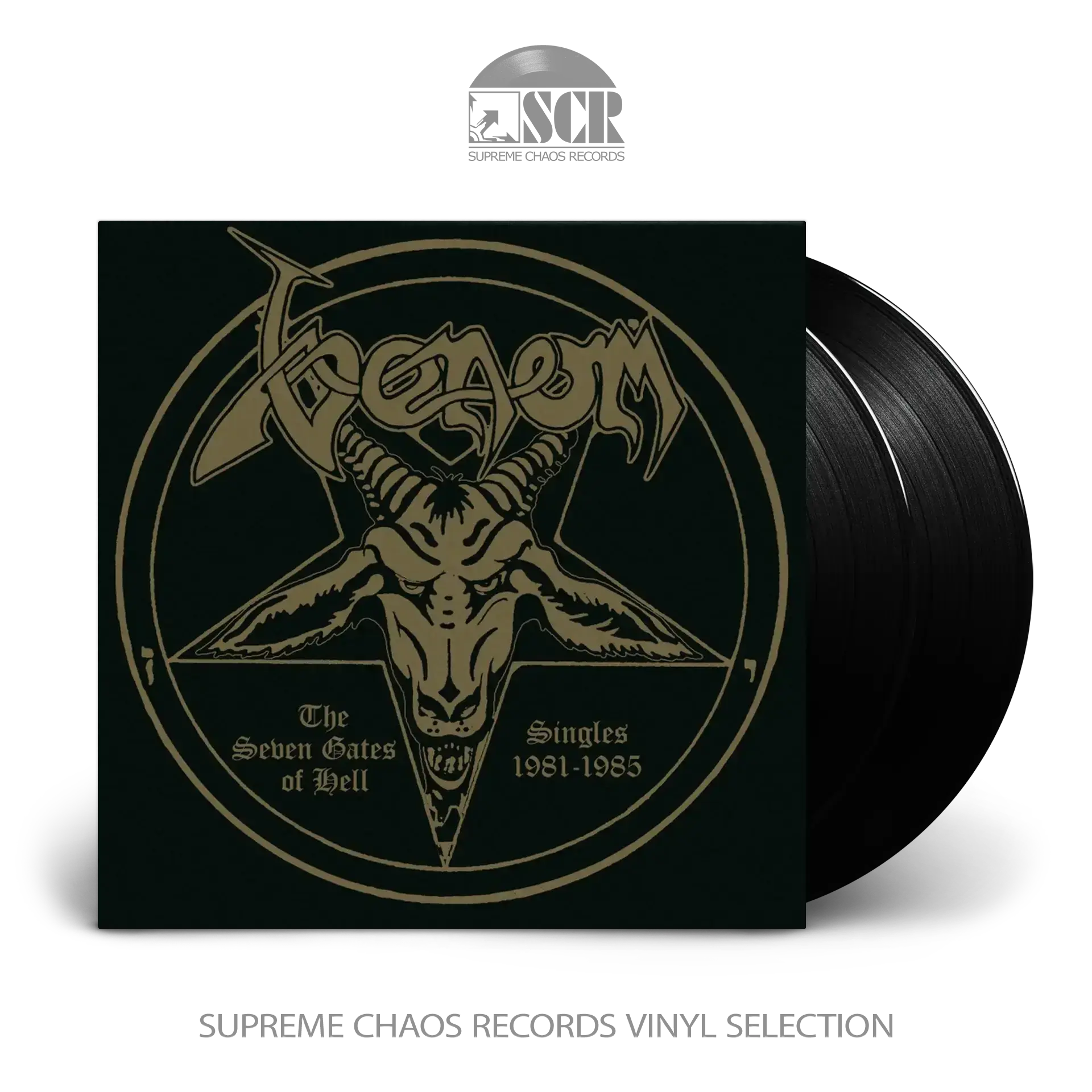 VENOM · The Seven Gates Of Hell - Singles 1981-1985 | BLACK 2LP VENOM · The Seven Gates Of Hell - Singles 1981-1985 | BLACK 2LP (Black Metal/Heavy Metal Vinyl)