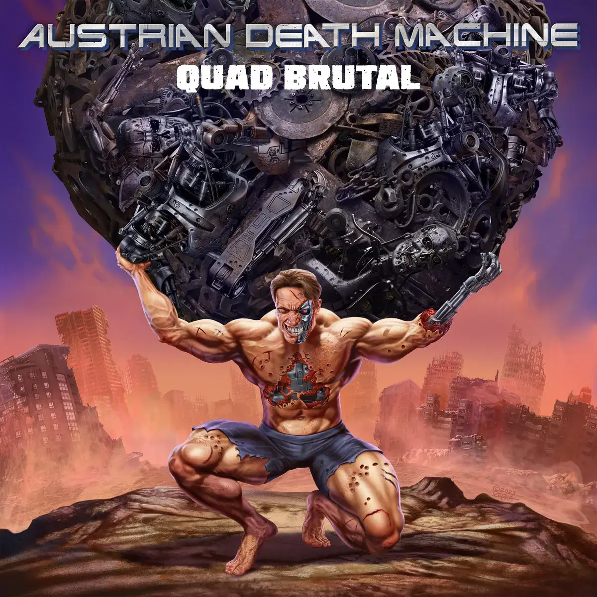 AUSTRIAN DEATH MACHINE - Quad Brutal · BLUE LP · Bild 1 AUSTRIAN DEATH MACHINE - Quad Brutal · BLUE LP (Thrash Metal Vinyl) · Bild 1