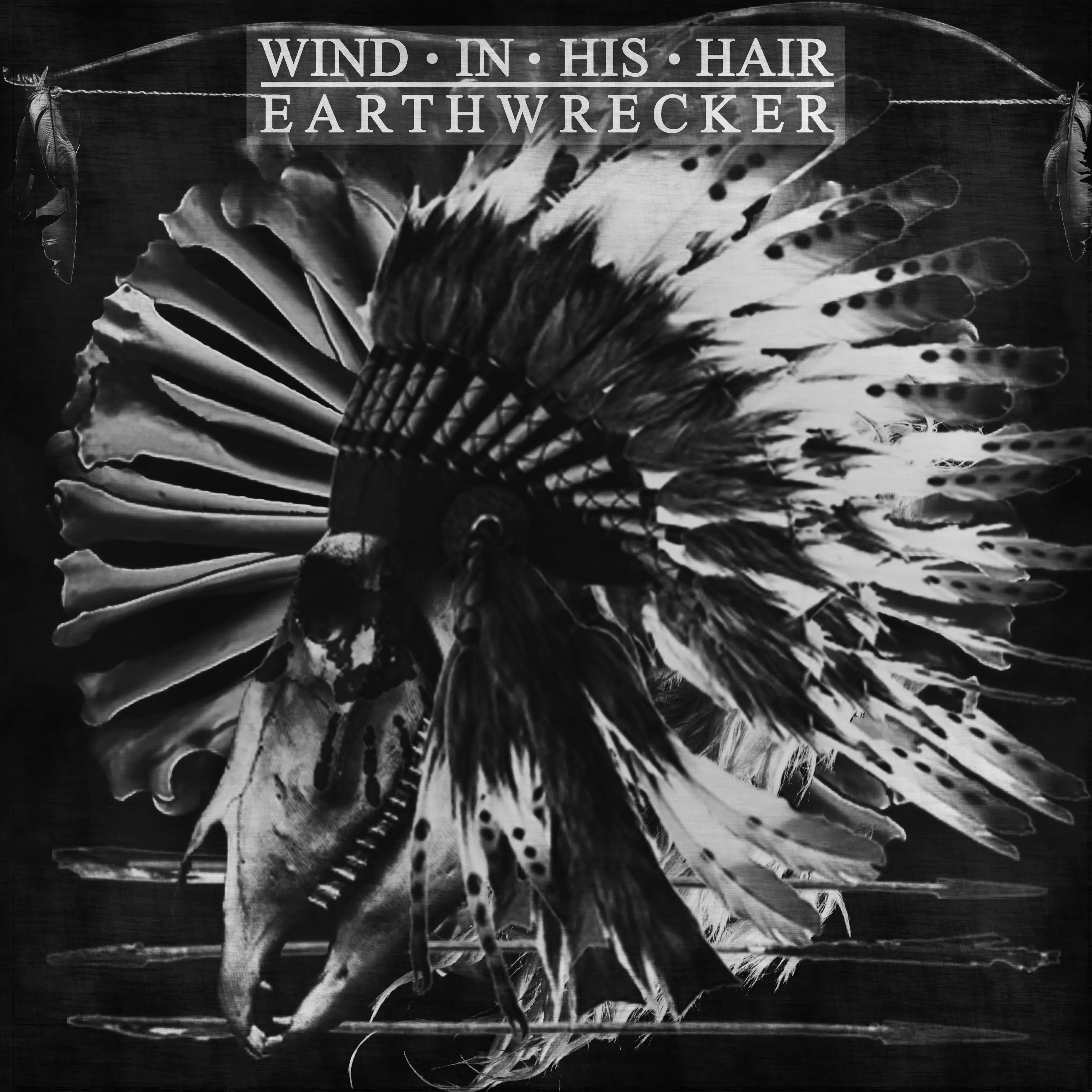 WIND IN HIS HAIR · Earthwrecker | WHITE SPLATTER LP · Bild 1 WIND IN HIS HAIR · Earthwrecker | WHITE SPLATTER LP (Black Metal Vinyl) · Bild 1