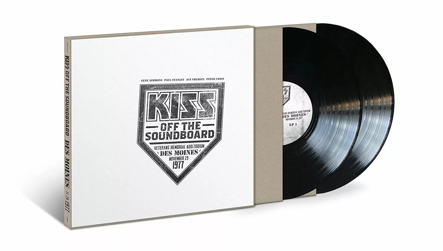 KISS · Off The Soundboard: Live In Des Moines 1977 | BLACK 2LP (Hard Rock Vinyl)