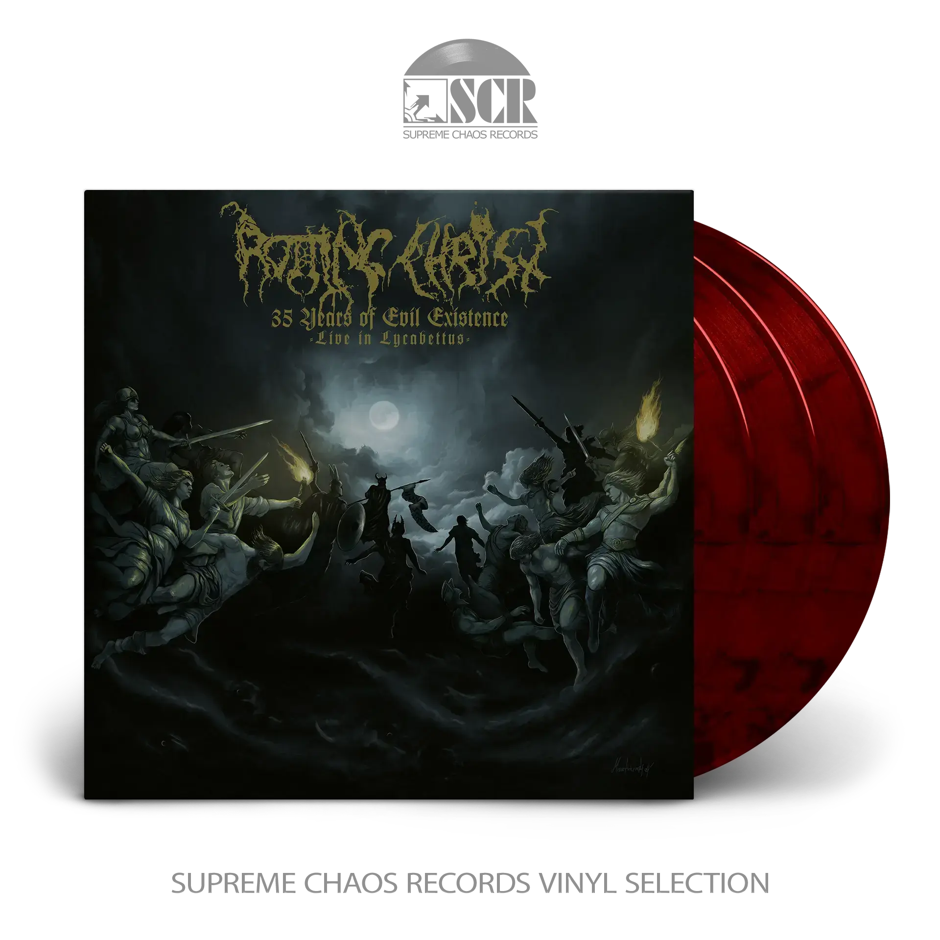 ROTTING CHRIST - 35 Years Of Evil Existence - Live In Lycabettus · RED/BLACK 3LP ROTTING CHRIST - 35 Years Of Evil Existence - Live In Lycabettus · RED/BLACK 3LP (Death Metal/Black Metal Vinyl)