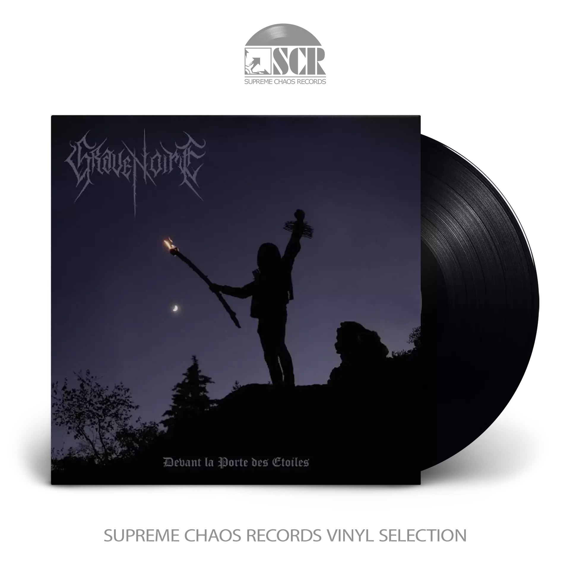GRAVENOIRE · Devant La Porte Des Etoiles | BLACK LP (Black Metal Vinyl)