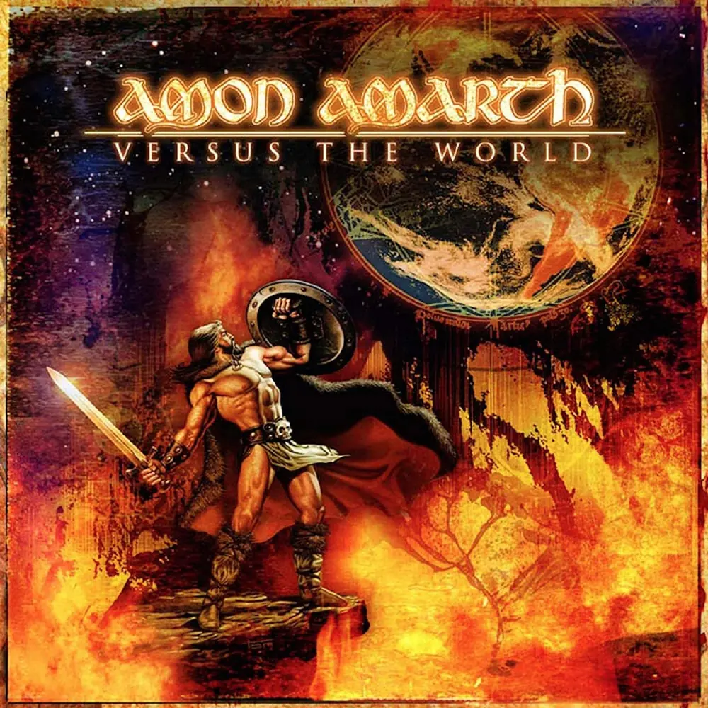 AMON AMARTH - Versus The World · CRIMSON RED MARBLED LP (Melodic Death Metal/Viking Metal Vinyl) · Bild 1