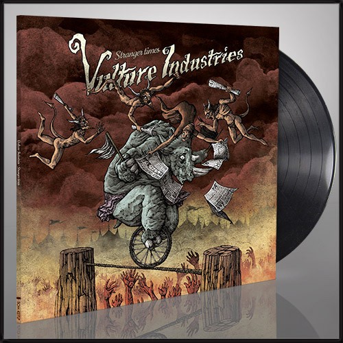 VULTURE INDUSTRIES · Stranger Times | BLACK LP (Progressive Metal Vinyl)