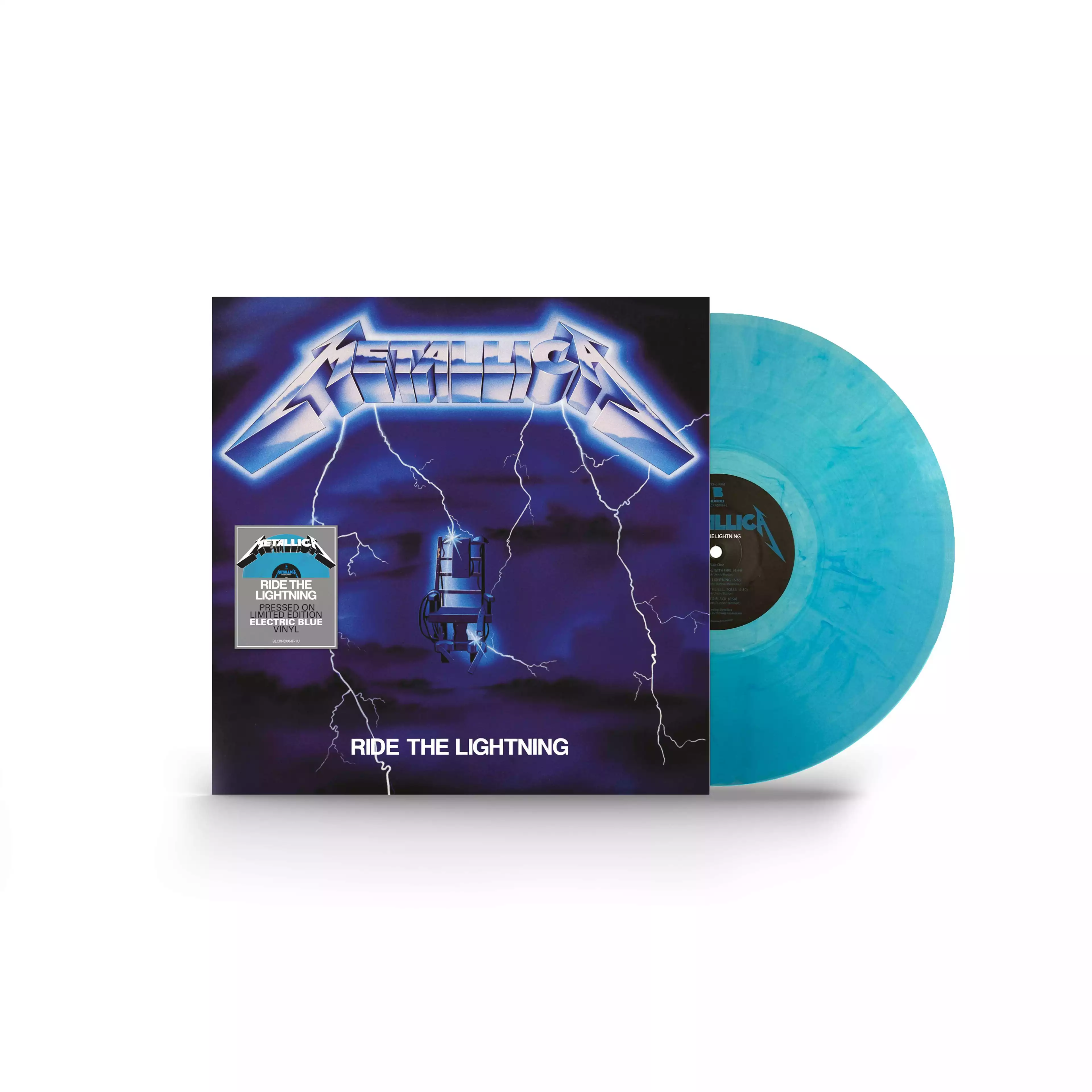 METALLICA - Ride The Lightning · ELECTRIC BLUE LP (Heavy Metal Vinyl)