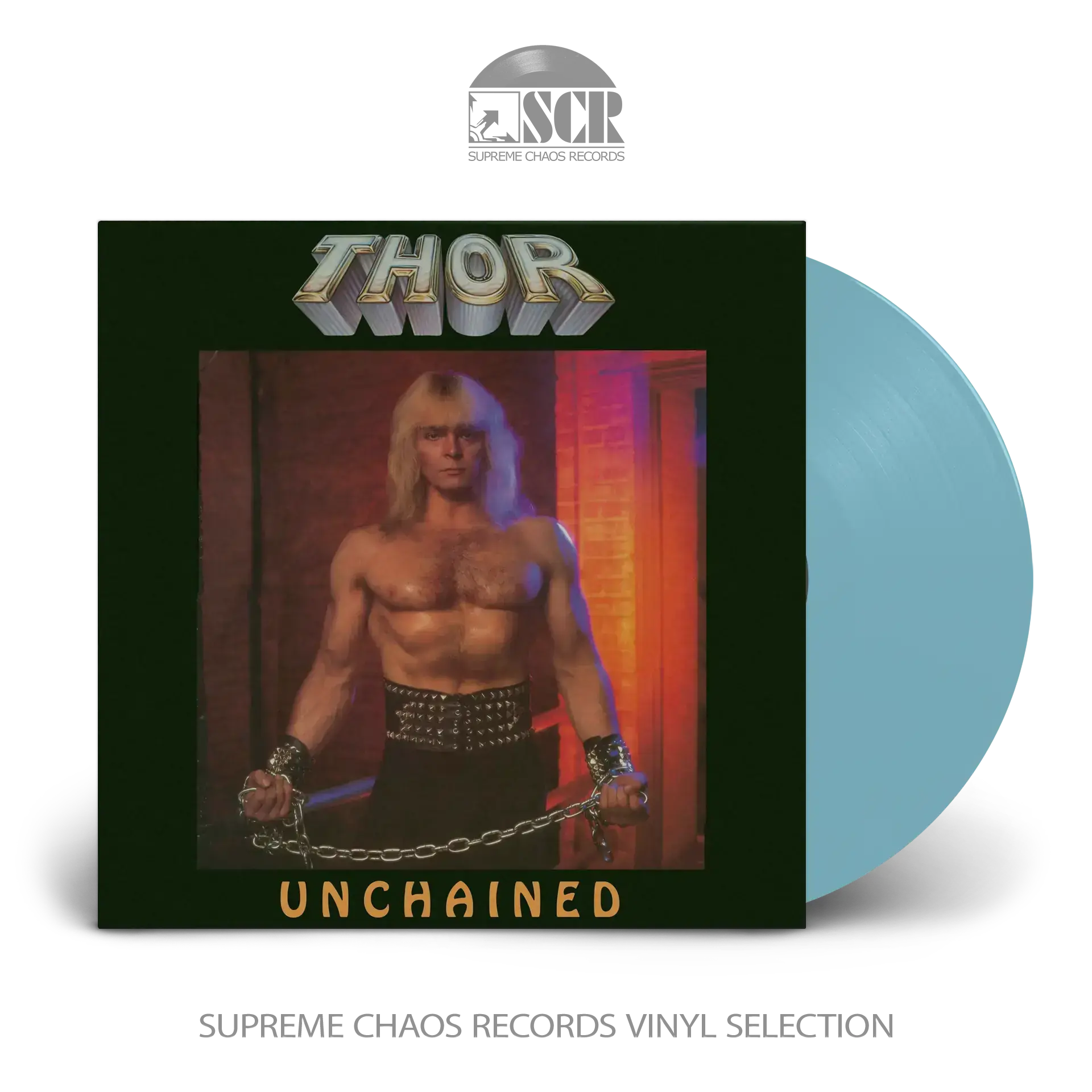 THOR - Unchained · ELECTRIC BLUE LP (Heavy Metal Vinyl)