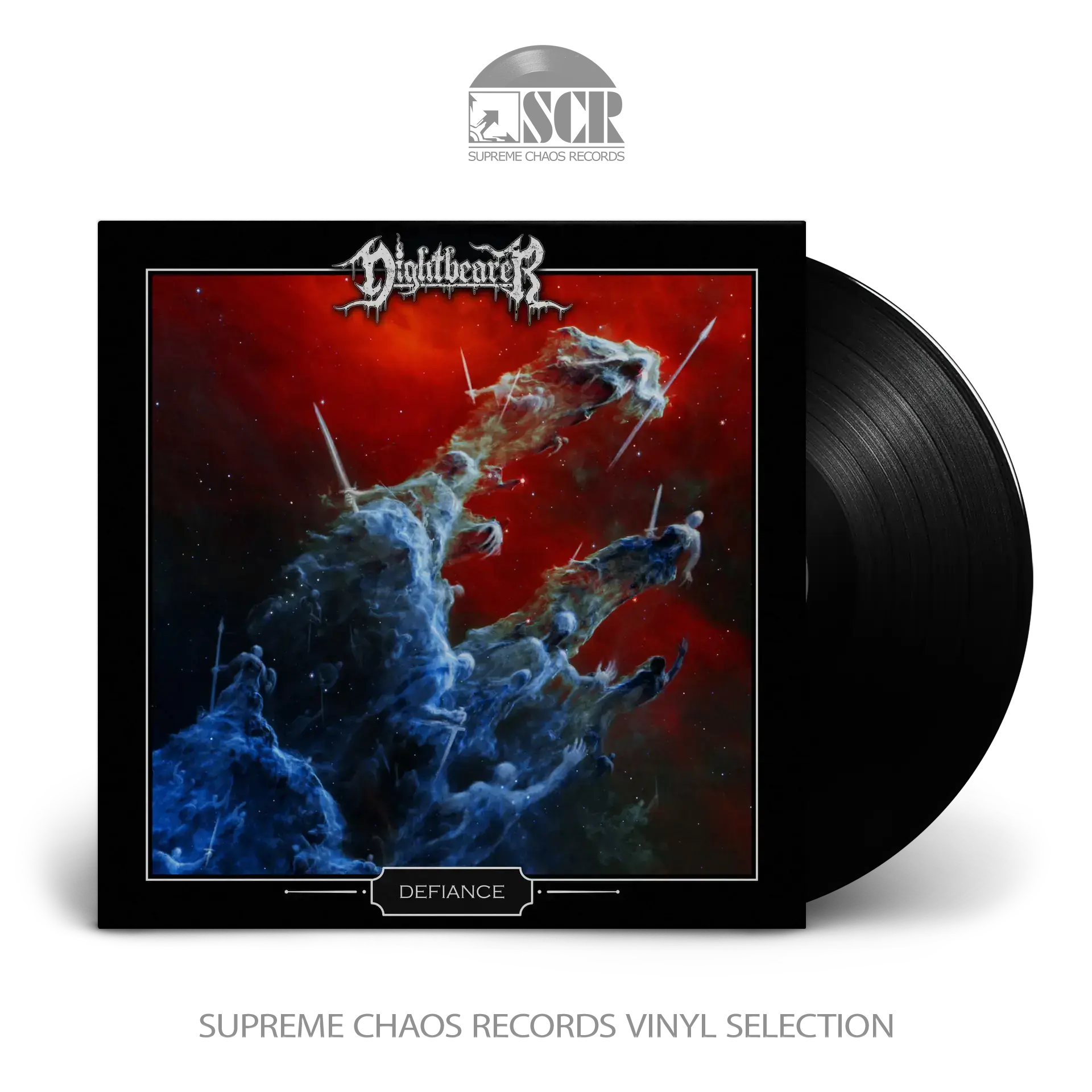 NIGHTBEARER - Defiance · BLACK LP (Death Metal Vinyl)