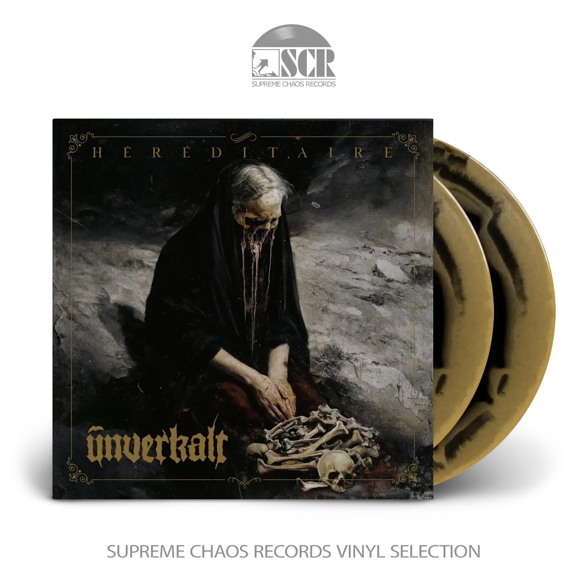 UNVERKALT - Héréditaire · SUNBURST 2LP (Post Metal Vinyl)